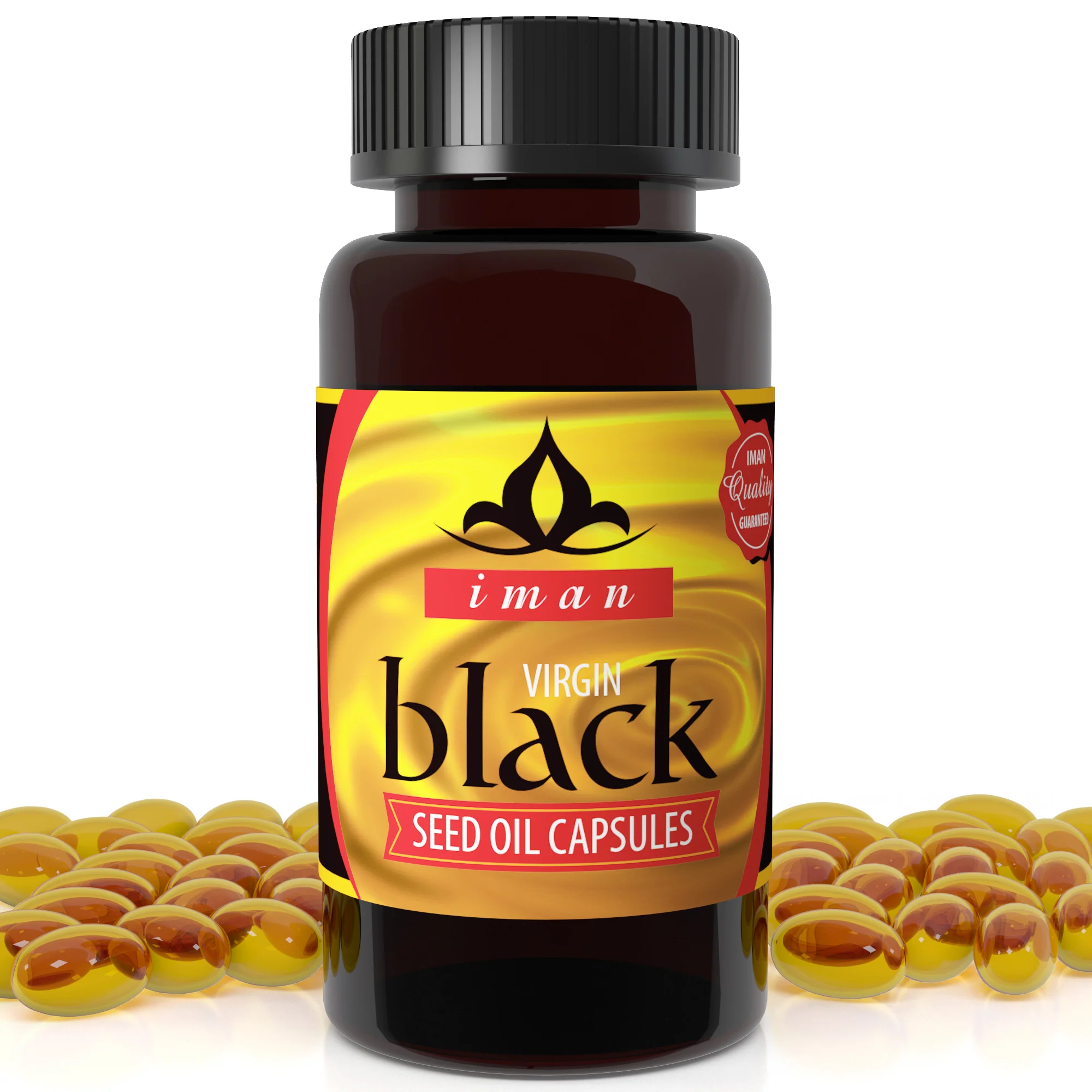 100% Virgin Cold Pressed Black Seed Oil Capsules