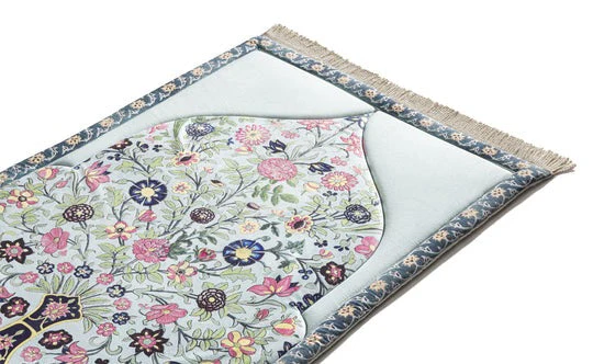 Adult Premium Padded Prayer Mat with Spring Blossoms Design - Urban Rugs® - Image 3