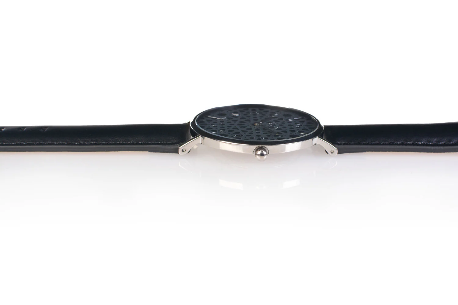 Al-Awwal Dark - Liquid Silver - Black Leather - Image 8