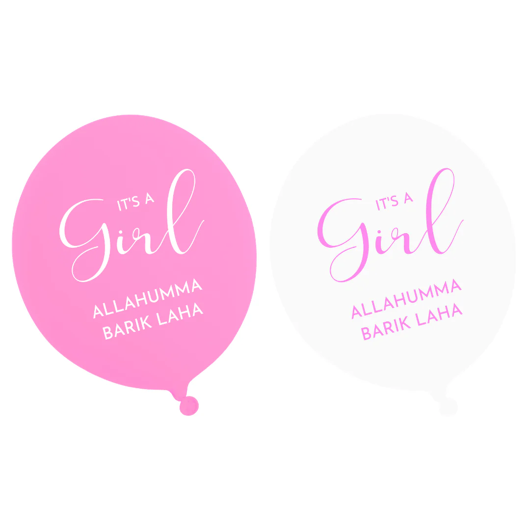 Allahuma Barik Laha It’s A Girl Balloons
