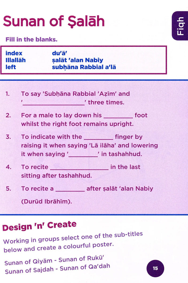 An Nasihah Islamic Curriculum - Workbook 5 - Image 7
