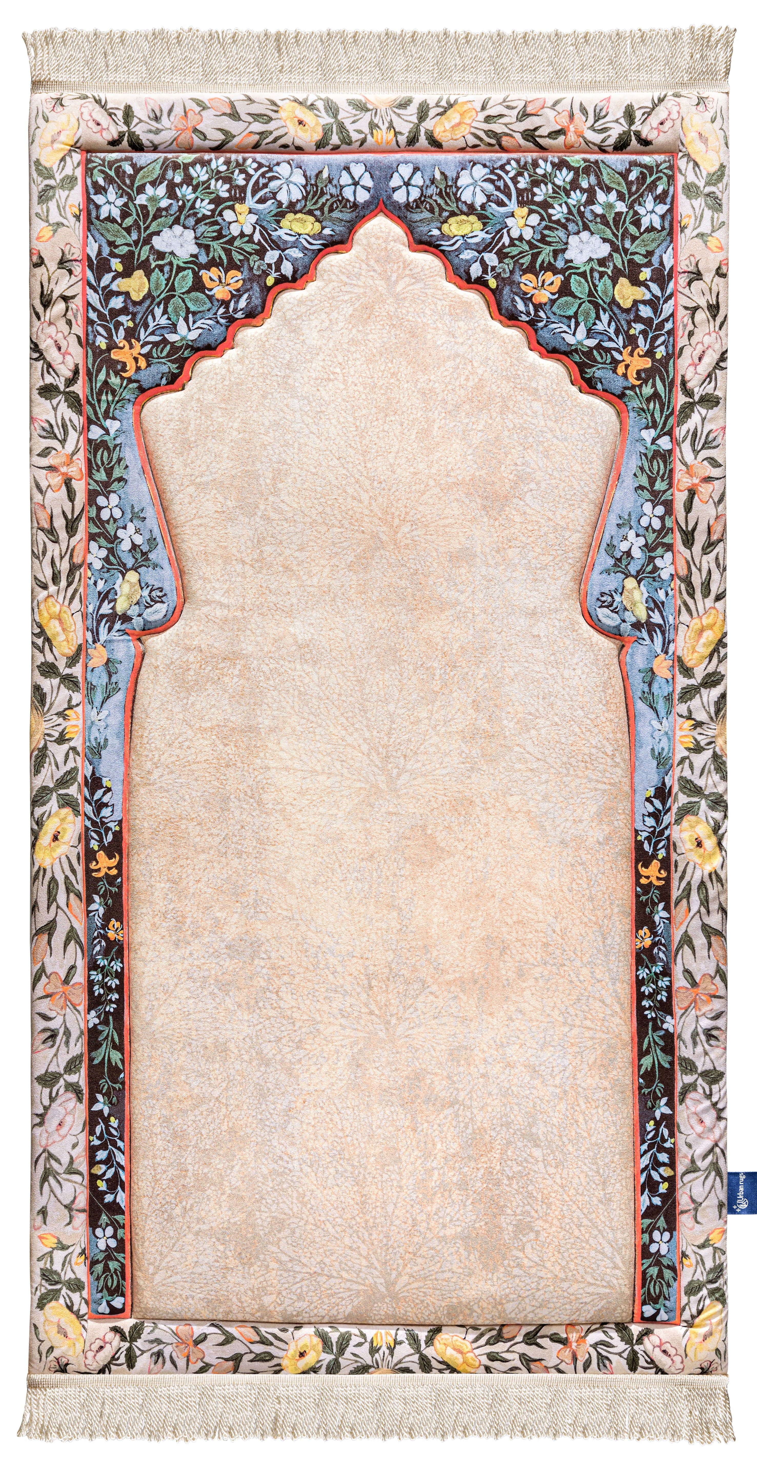 Andalus Flowers Premium Prayer Mat - Urban Rugs®