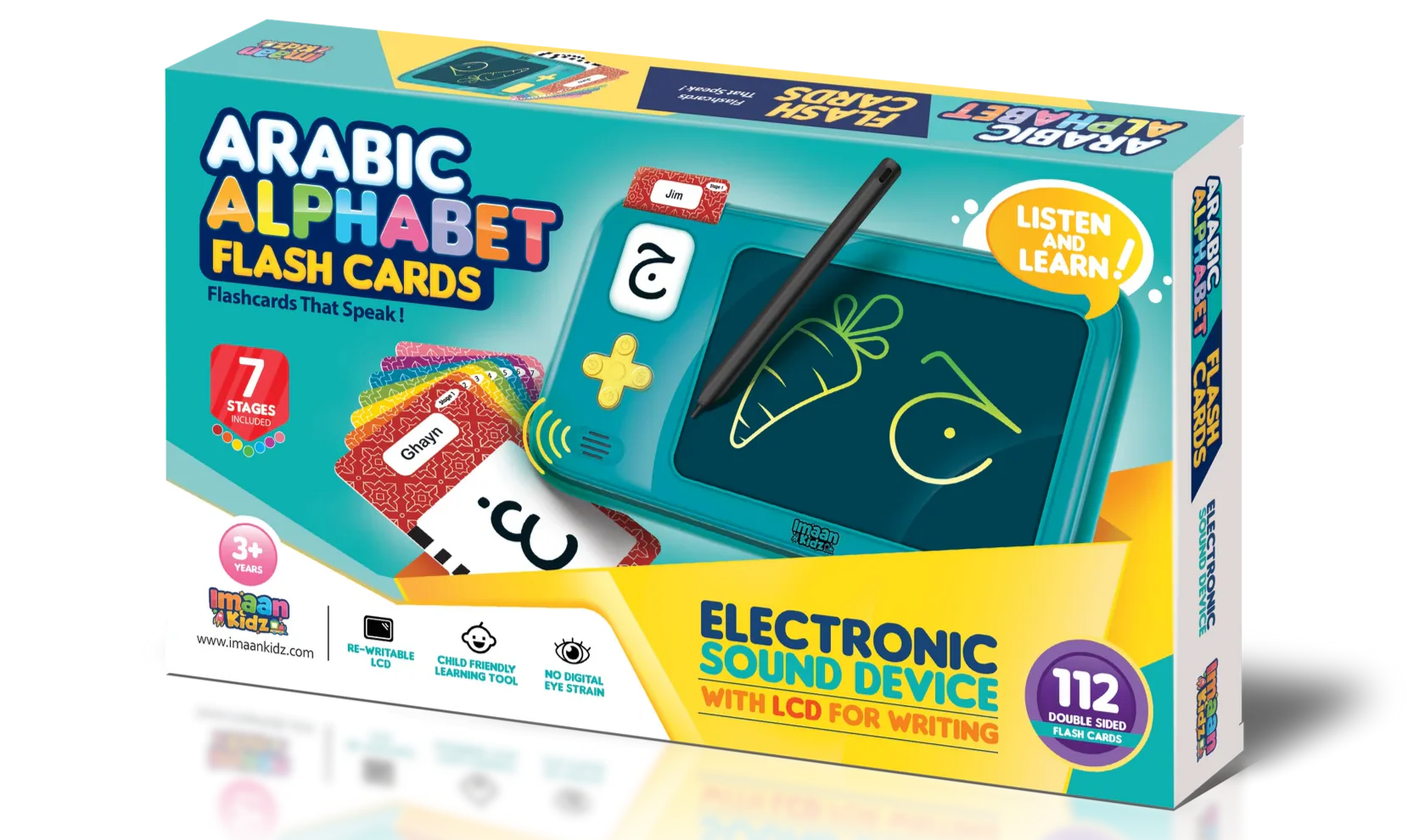 Arabic Alphabet Talking Sound Flashcards (with LCD Screen & Writing Pen)