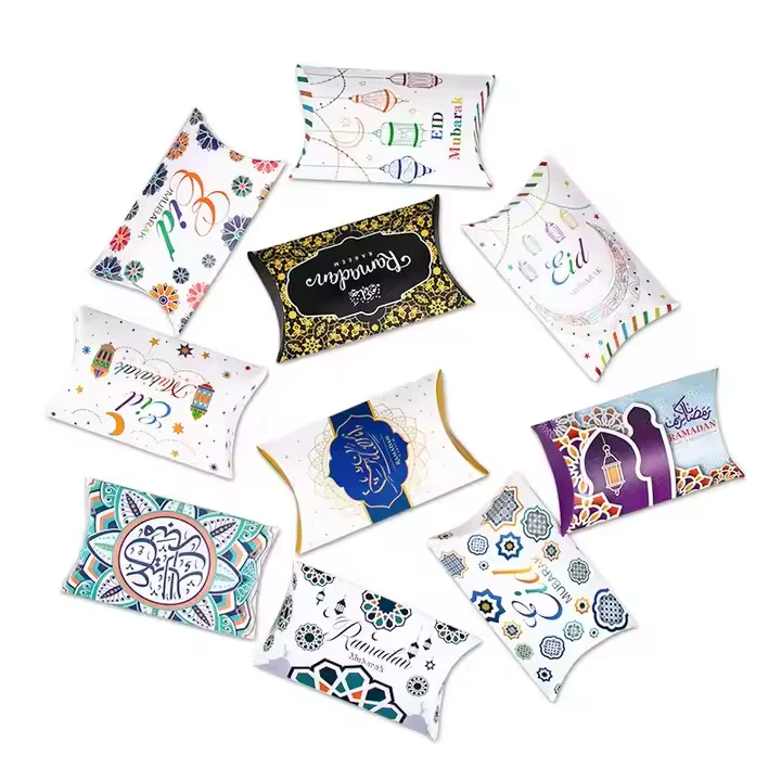 Assorted Eid Mubarak Decorative Pillow Boxes - Image 2