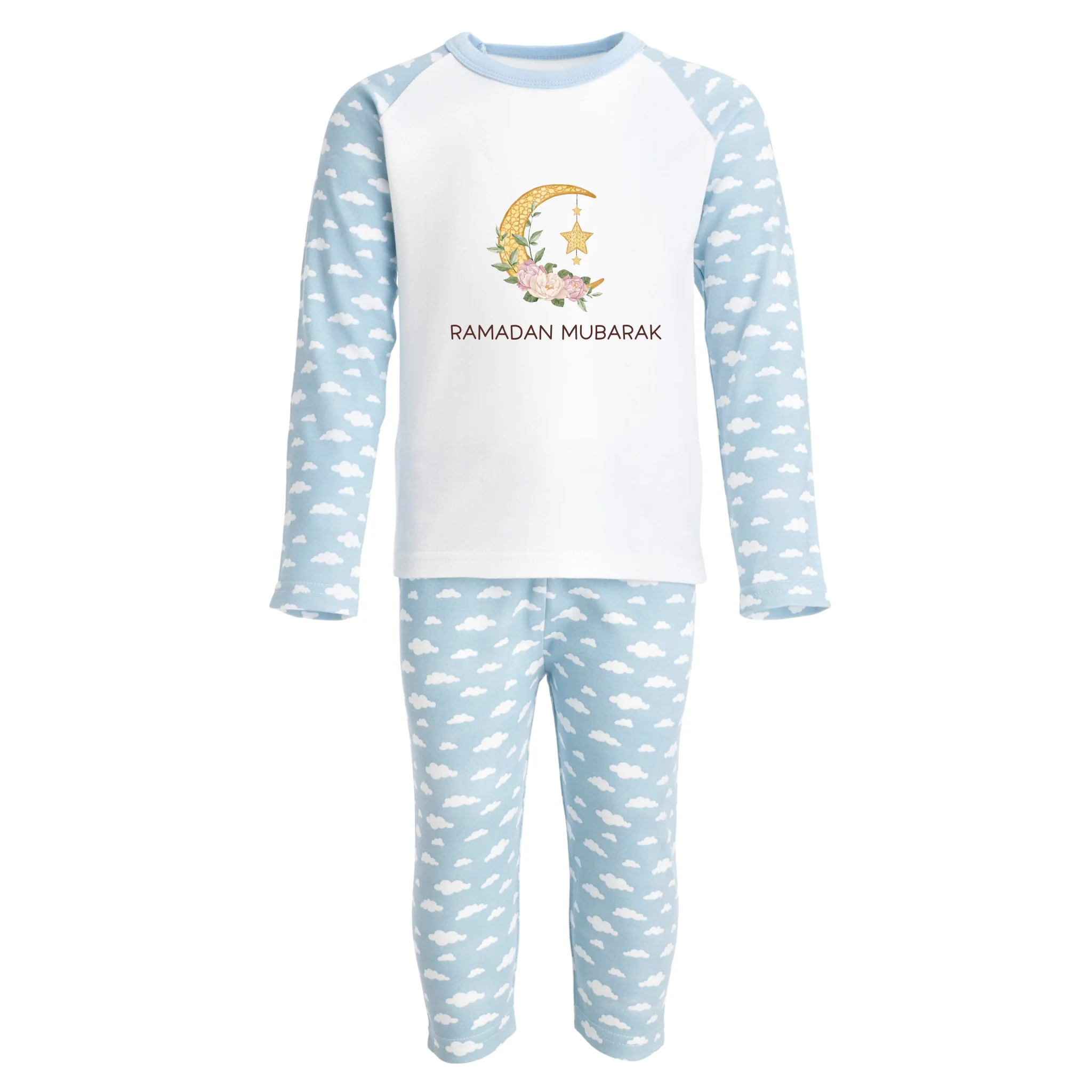 Baby & Kids Cloud Pyjamas Set - Ramadan Floral Moon - Image 4