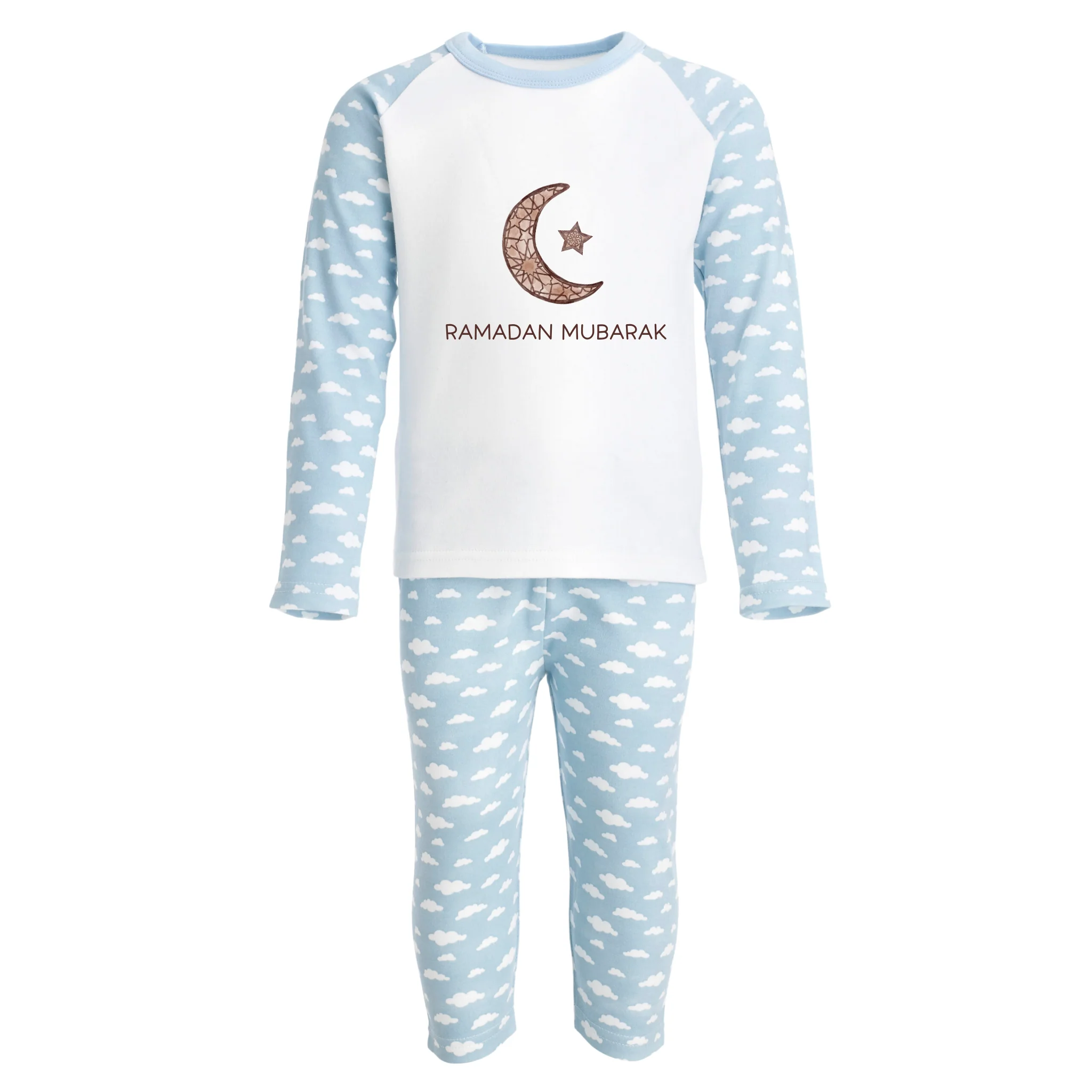 Baby & Kids Cloud Pyjamas Set - Ramadan Mosaic Moon - Image 3