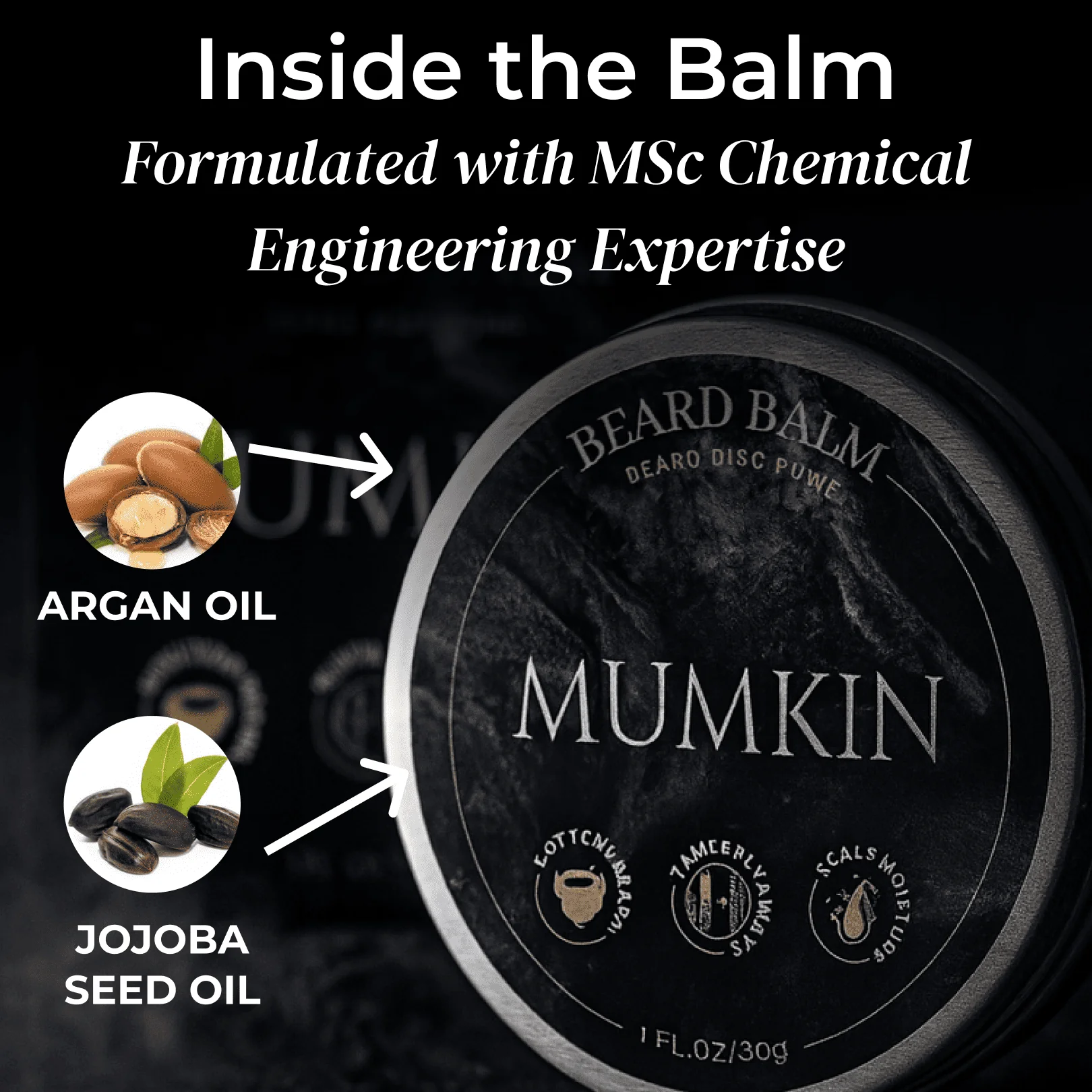 Beard Balm for Men – Soften, Shape & Control Beard | MUMKIN - Image 3
