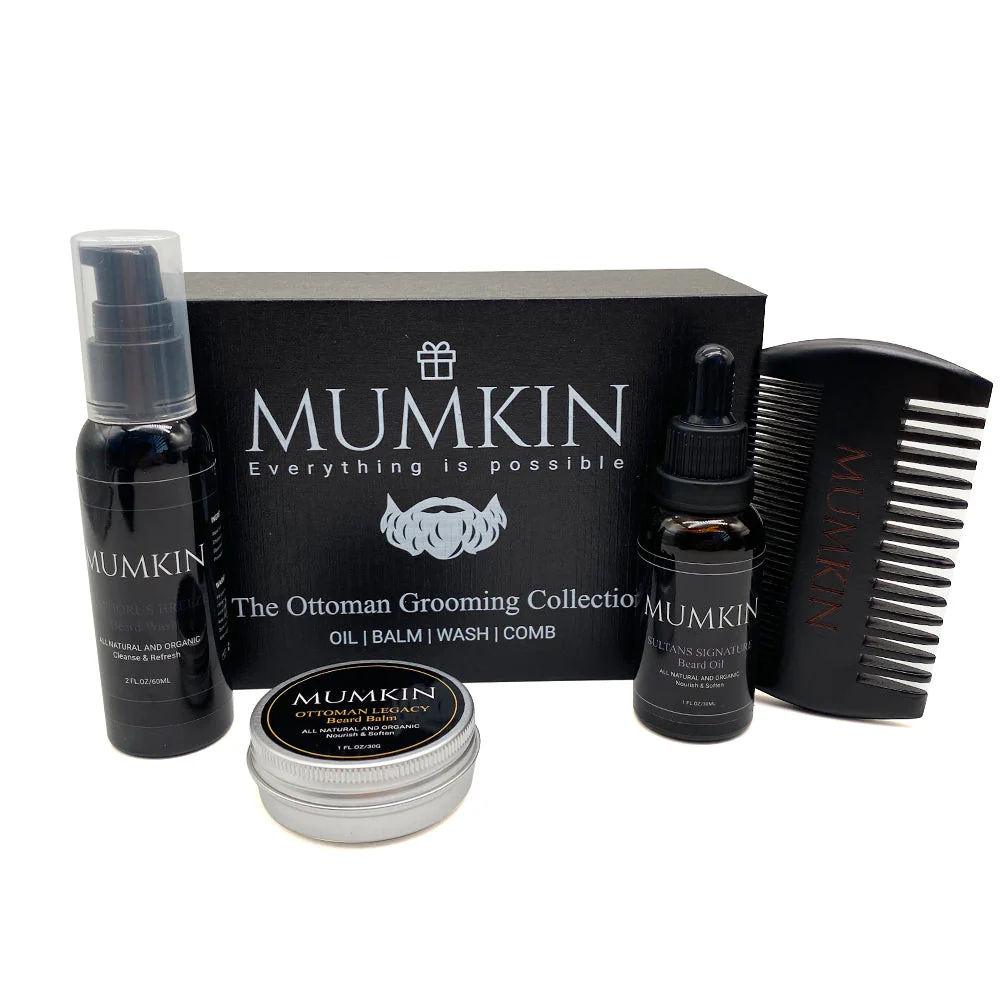 Beard Grooming Kit with Gift Box for Men - MUMKIN - Image 5