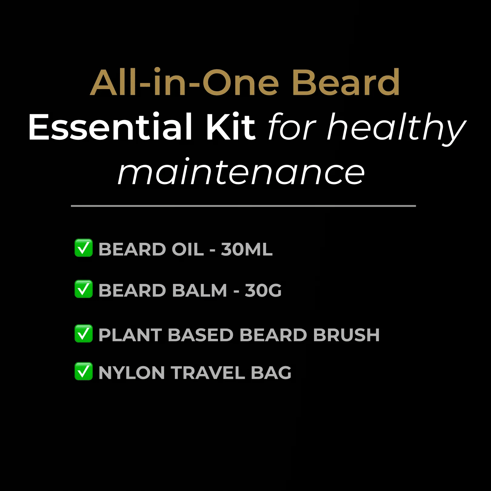 Beard Kit – Complete Beard Care & Travel Grooming Set | MUMKIN - Image 3