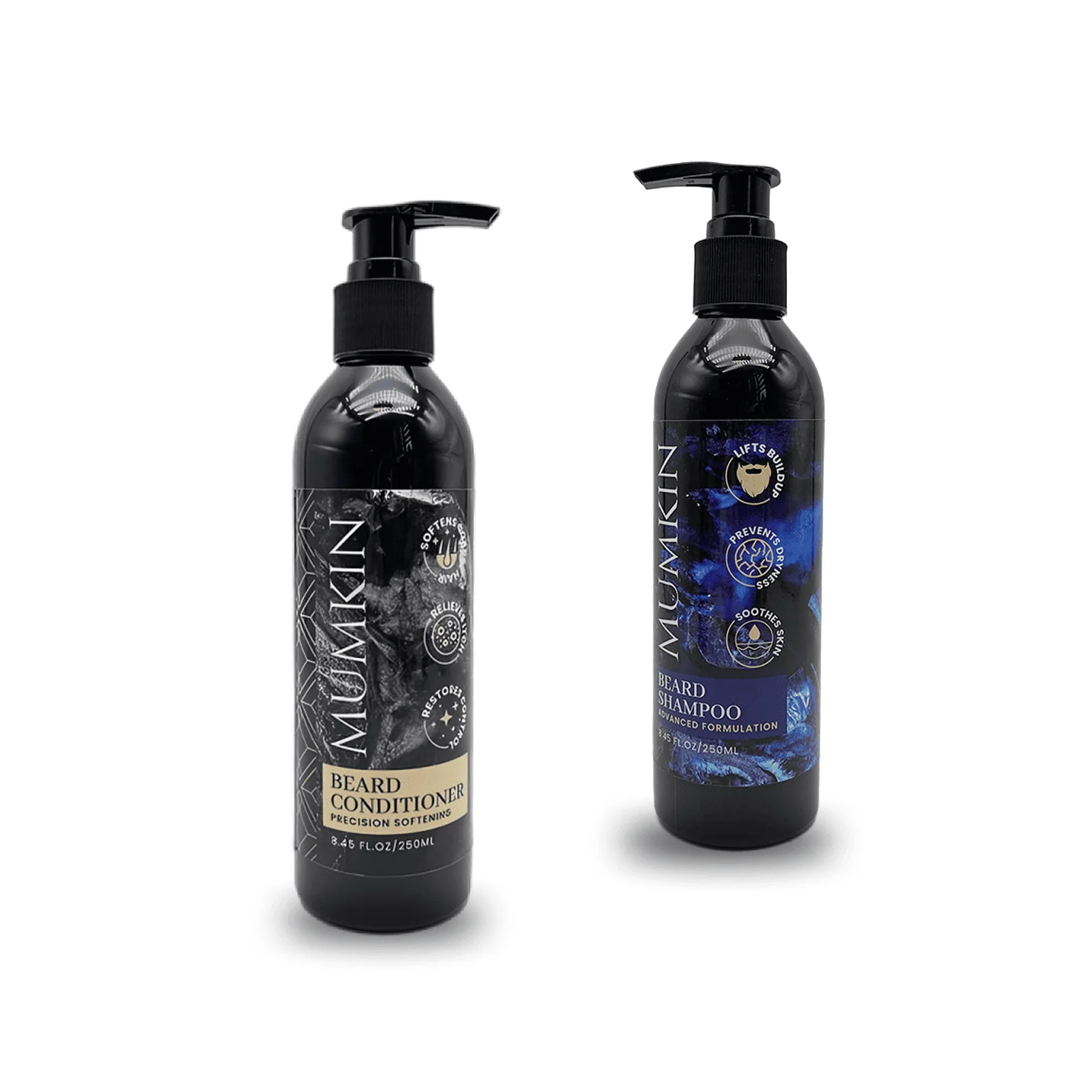 Beard Shampoo & Conditioner – 250ml Beard Wash | MUMKIN
