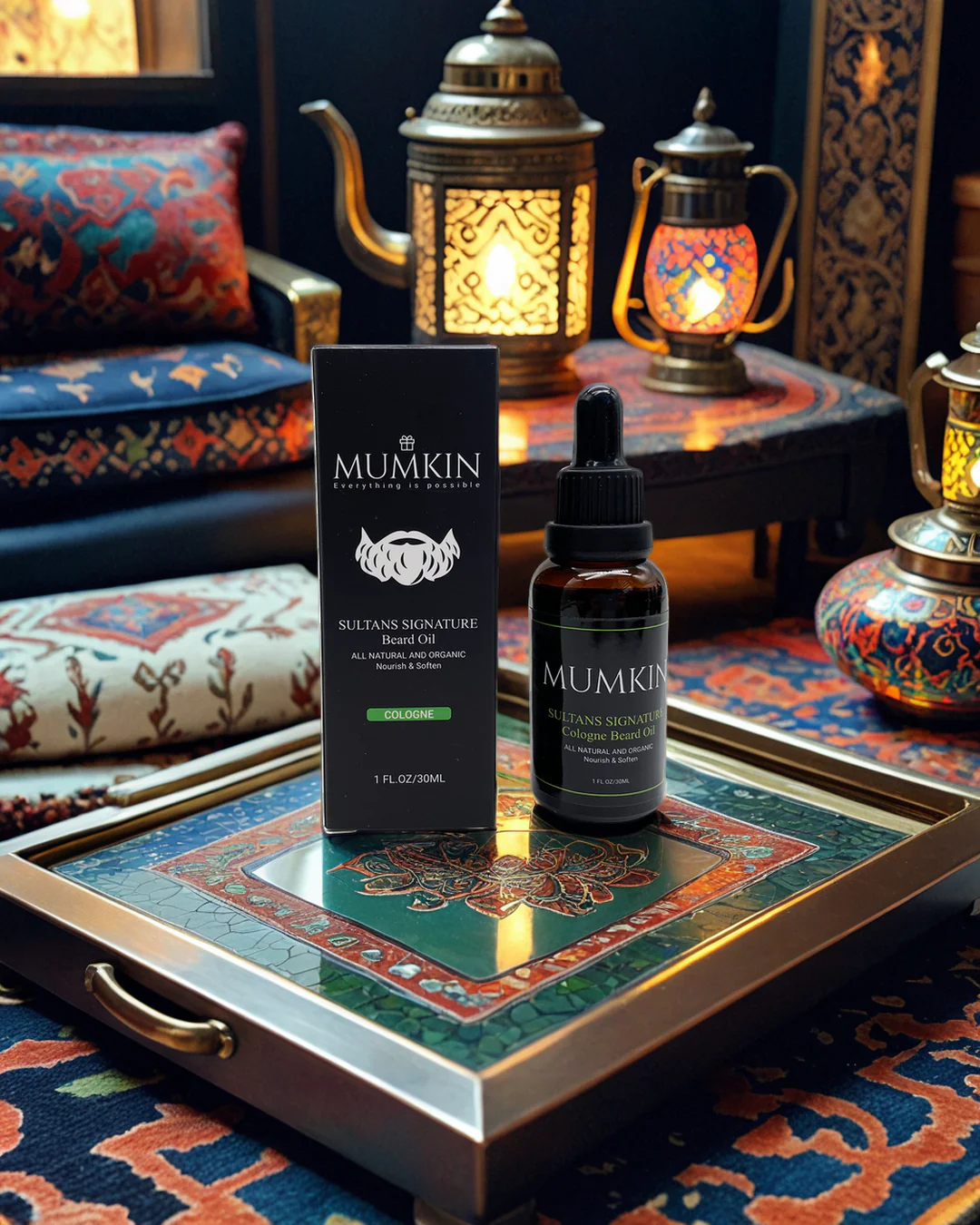 Beard Oil with Cologne Fragrance for Men - 30ml  | MUMKIN - Image 5