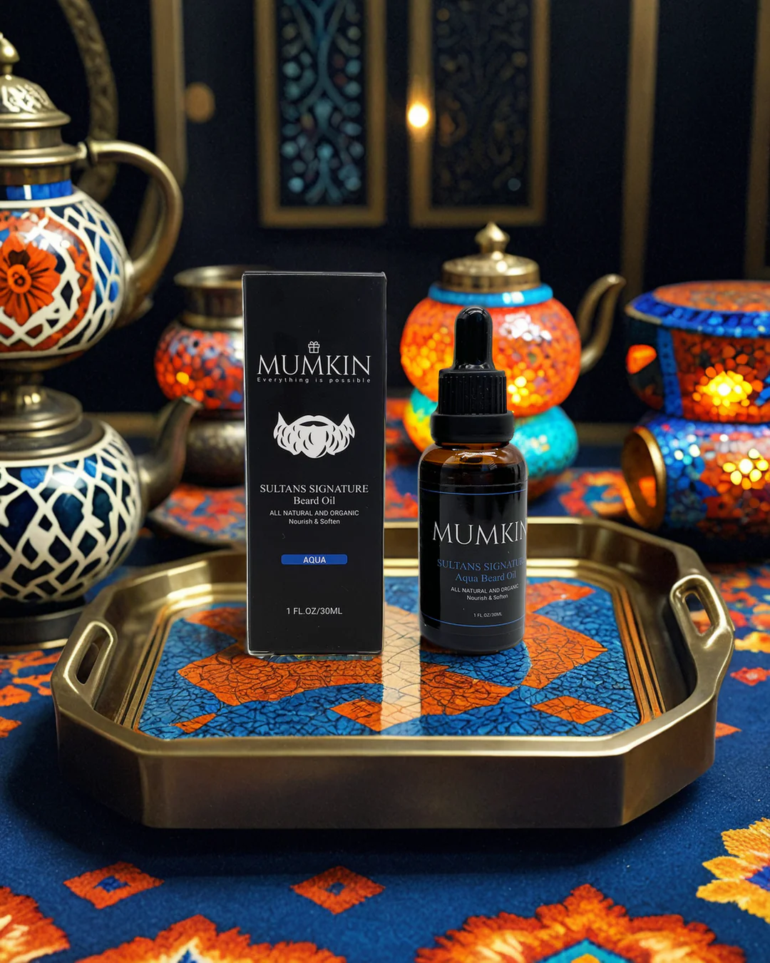 Beard Oil with Aqua Fragrance for Men - 30ml | MUMKIN - Image 7