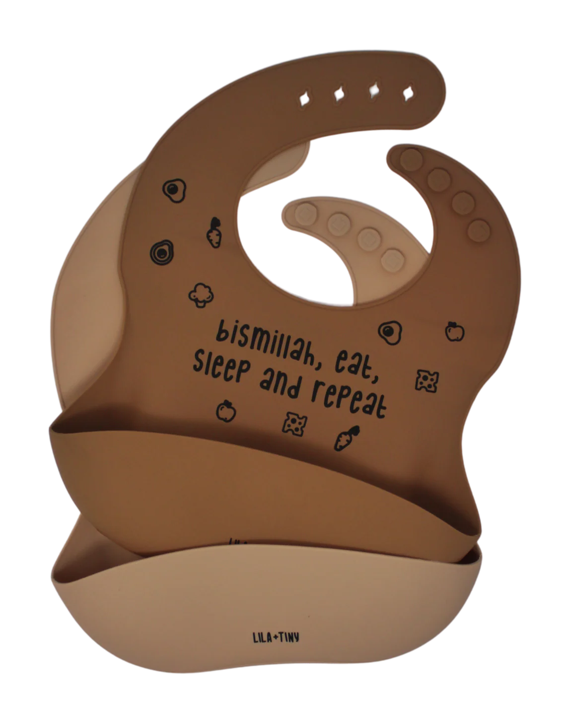 Bismillah Repeat & Alhamdulillah Bibs – 2 Pack - Image 2
