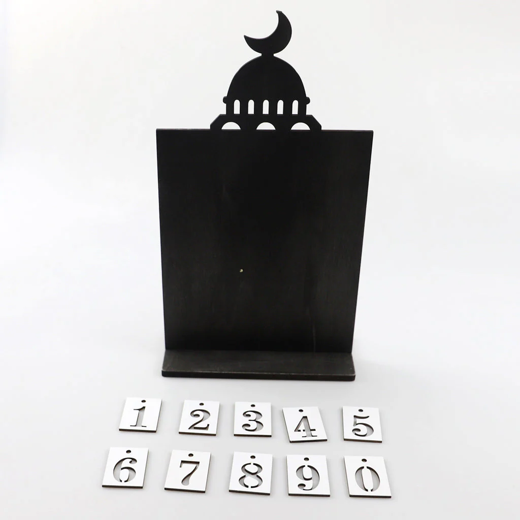 Black/Brown Eid Wooden Block Countdown 180g/set - Image 9