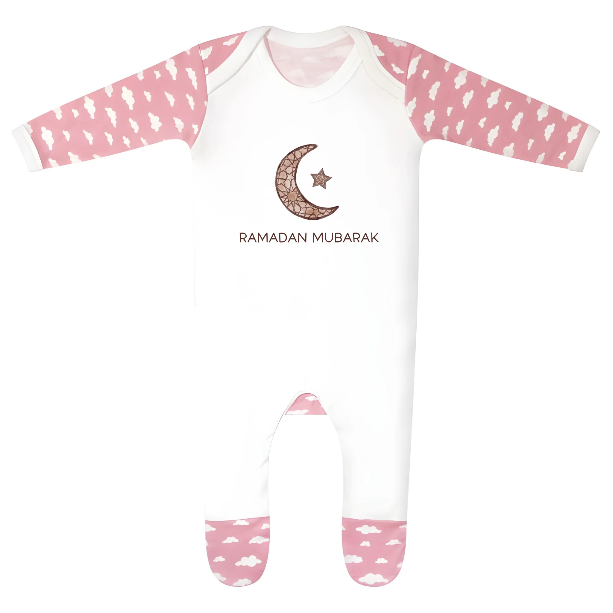Classic Baby Cloud Sleepsuit - Ramadan Mosaic Moon - Image 3