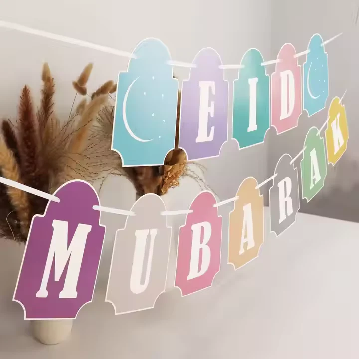 Colorful Eid Mubarak Banner - Image 4