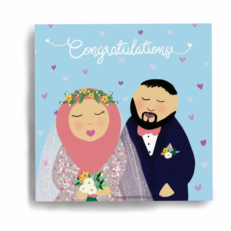 Congratulations Islamic Wedding Card - Image 4