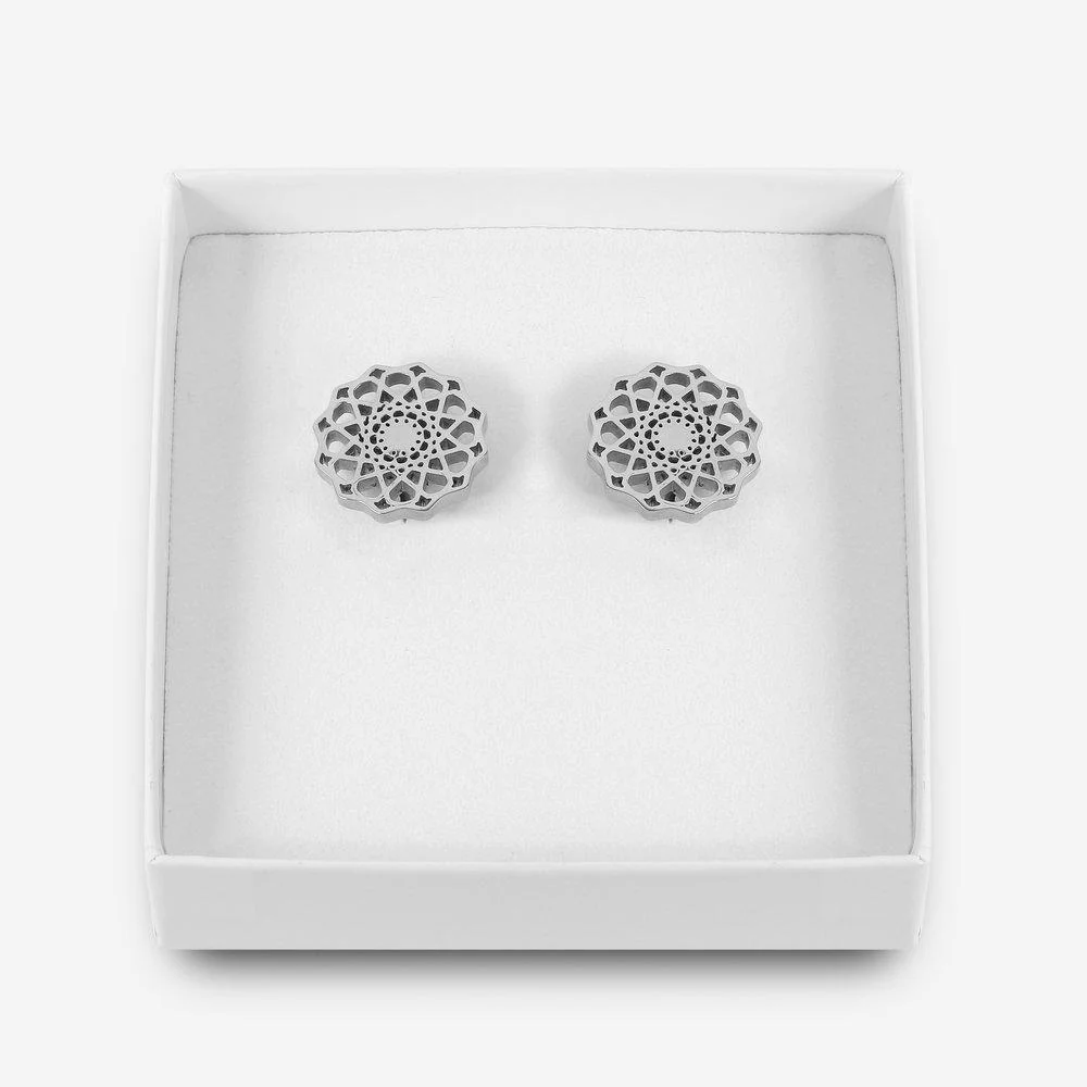 Cufflink and Tie Clip Gift Set - Silver - Image 3