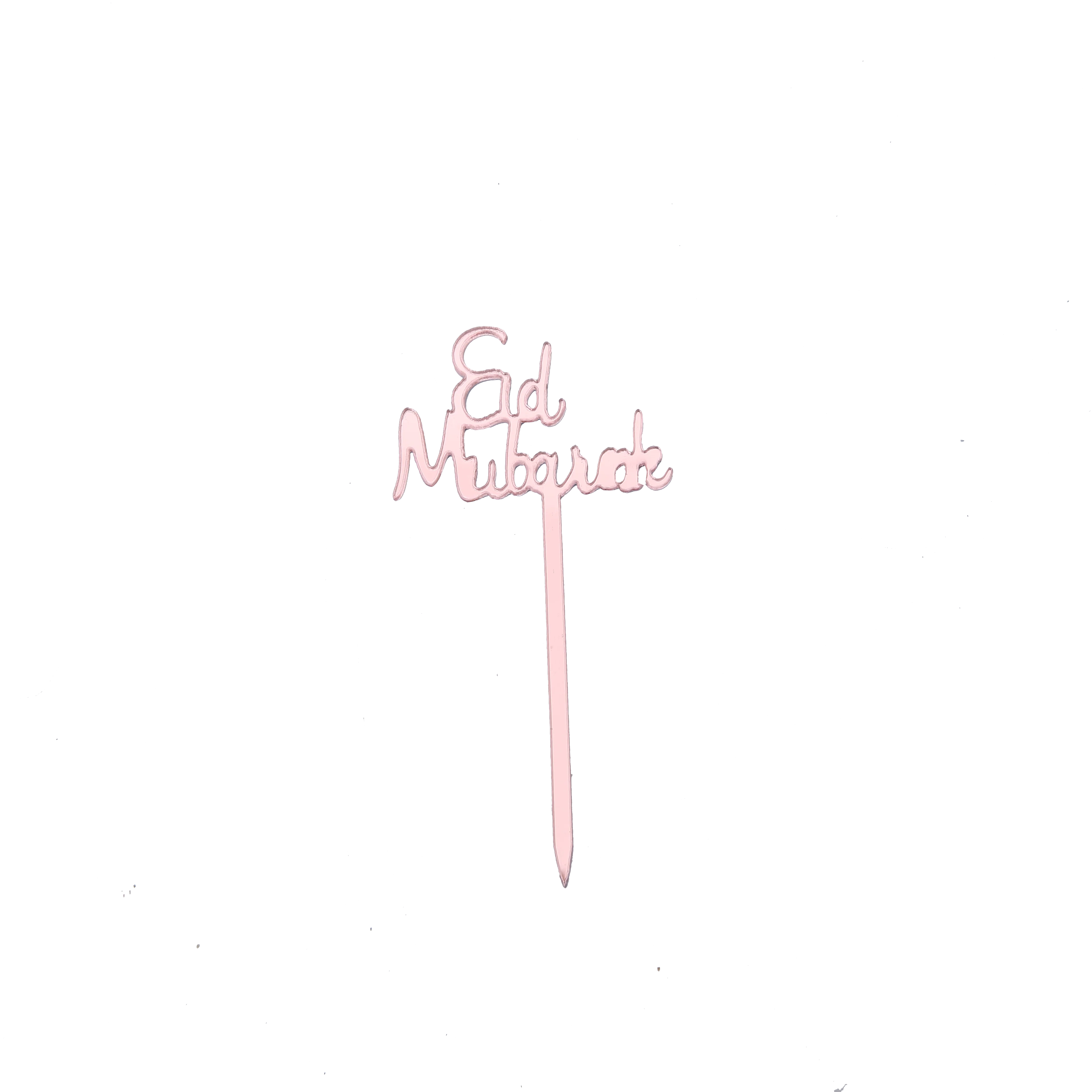 Eid Acrylic Cupcake Topper Rose Gold/Silver