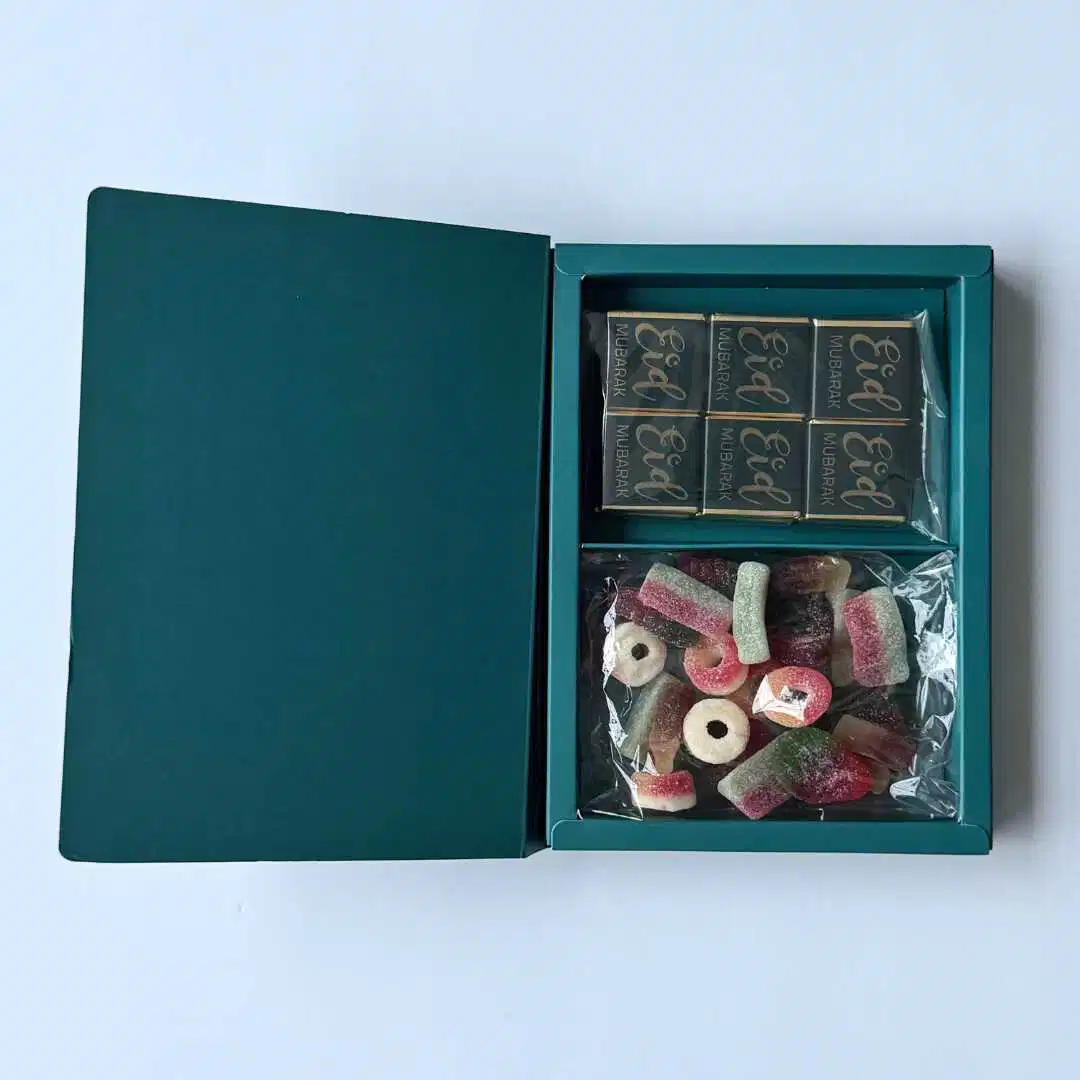 Eid Moon & Lanterns Treat Card – Green - Image 3