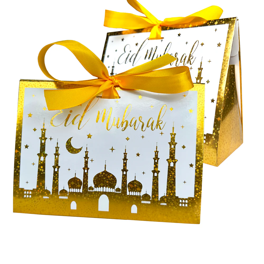 Eid Mubarak Gift Box - Gold Mosque & Star - Image 4