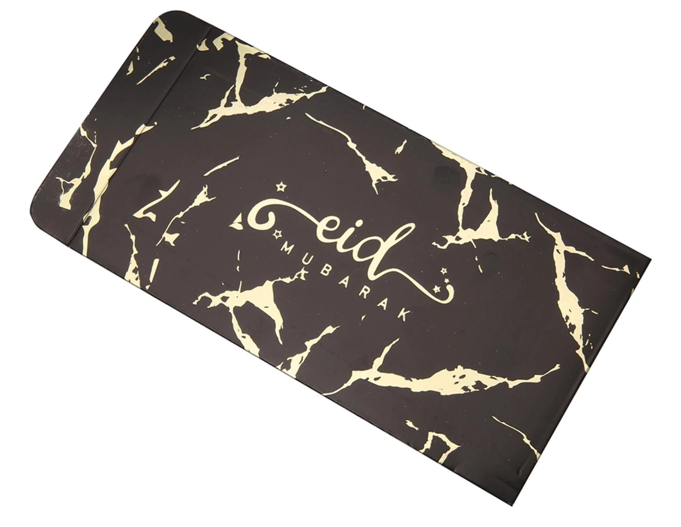 Eid Mubarak Money Envelopes - Black & Gold Marble - Image 4
