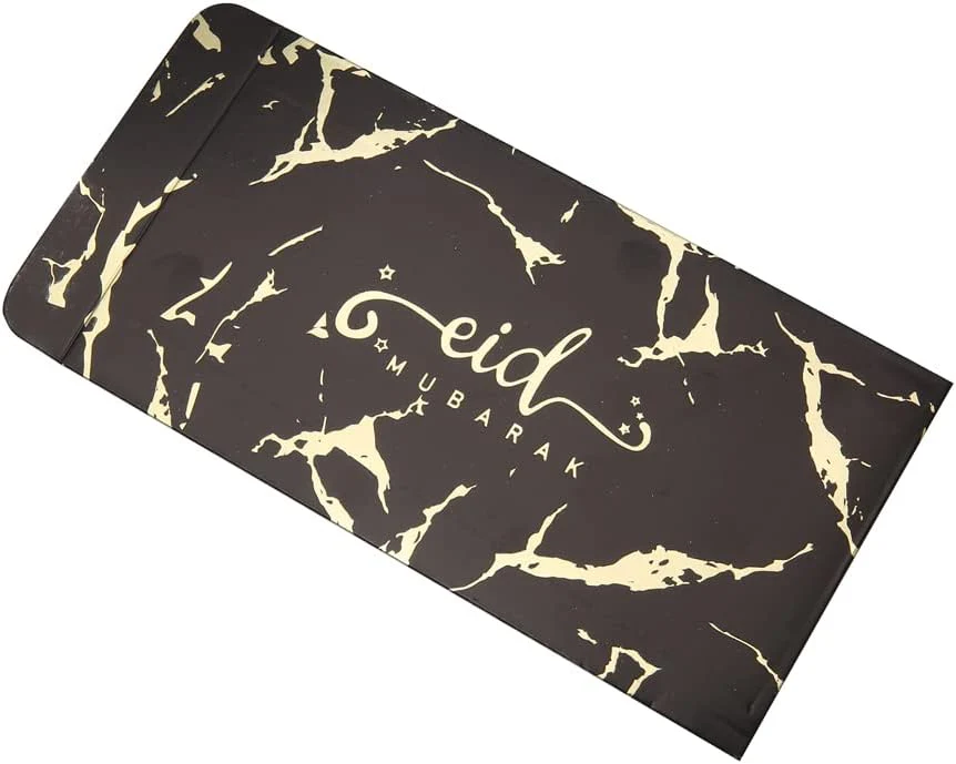 Eid Mubarak Money Envelopes - Black & Gold Marble - Image 5