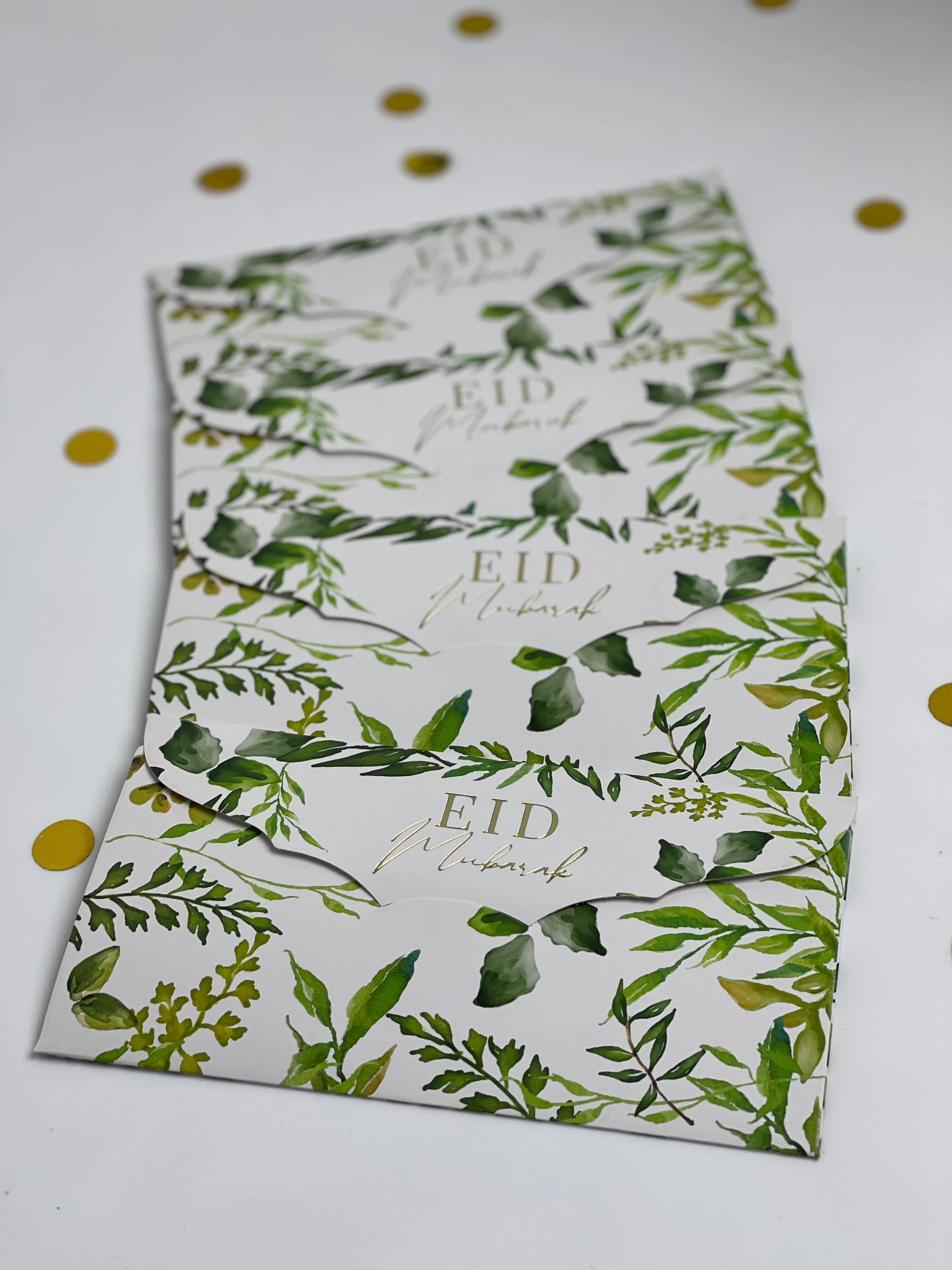 Eid Mubarak Money Envelopes - Green & Gold - Image 5