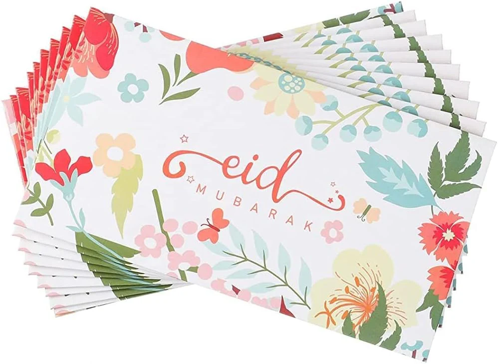 Eid Mubarak Money Envelopes - Vintage Floral