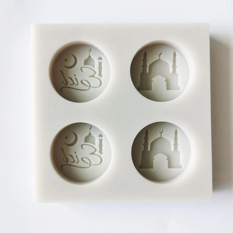Eid Mubarak Silicone Fondant Moulds - Eid and Mosque - Image 3