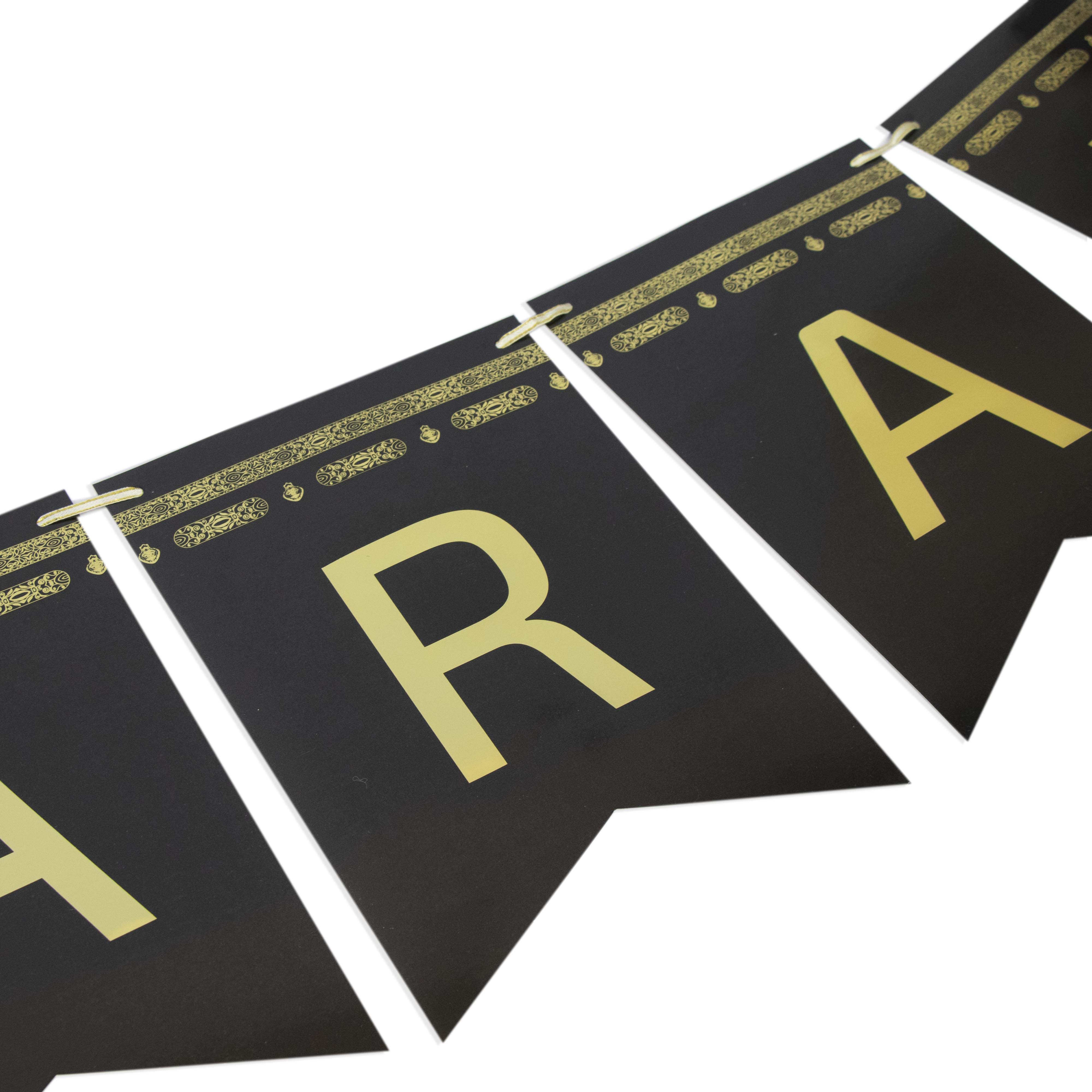 Hajj Mubarak Gold Foil Banner – Elegant Paper Garland - Image 4