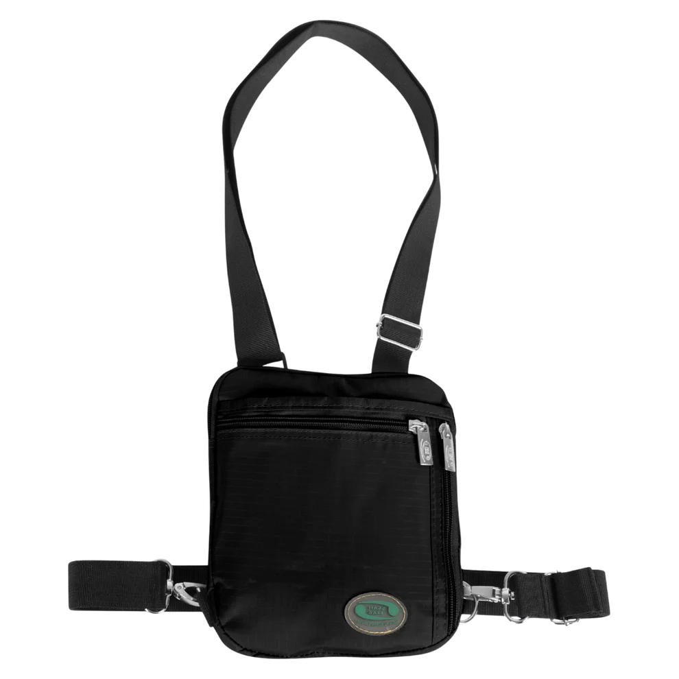 Hajj Safe - Anti-Theft Secure Side Bag & Neck Bag for Hajj & Umrah (Black)