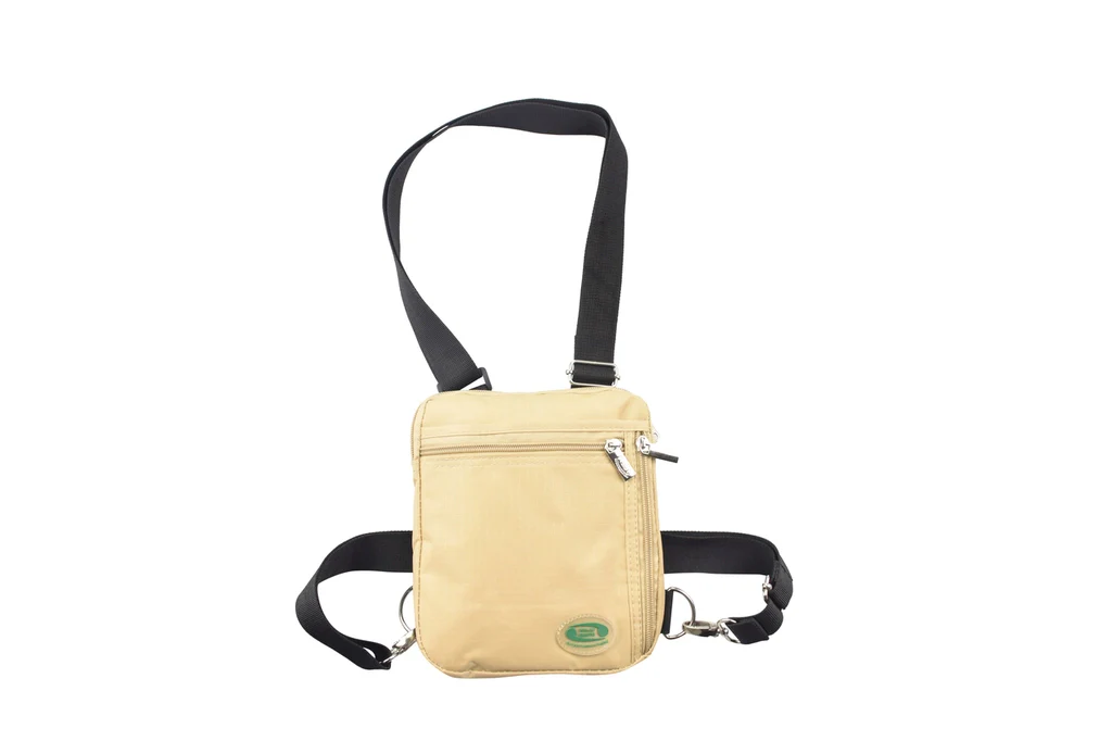 Hajj Safe - Anti-Theft Secure Side Bag & Neck Bag for Hajj & Umrah (Beige)