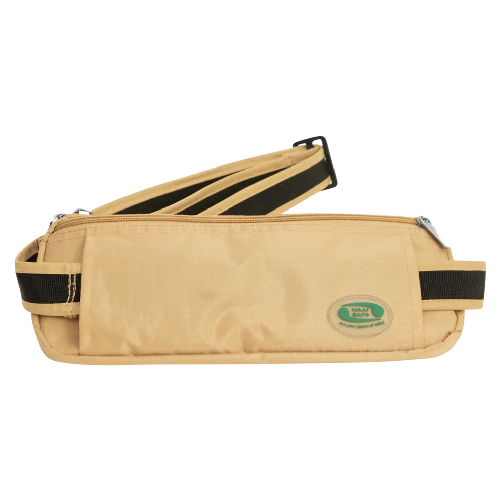 Hajj Safe - Hajj & Umrah Anti-Theft Waist Bag And Ihram Belt (Beige) - Image 7