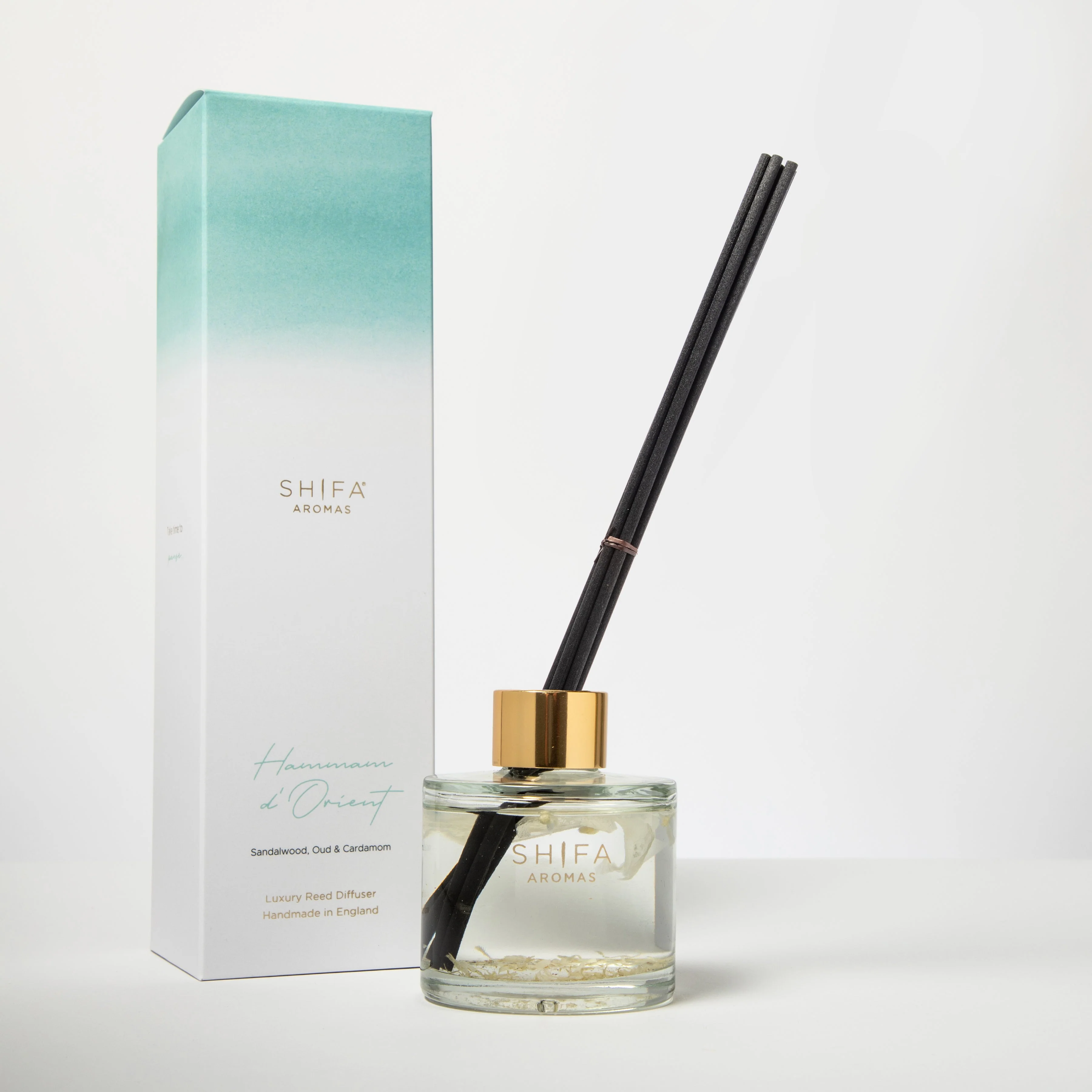 Hammam d'Orient Reed Diffuser | Sandalwood, Oud & Cardamom | Take time to pause… | Shifa Aromas