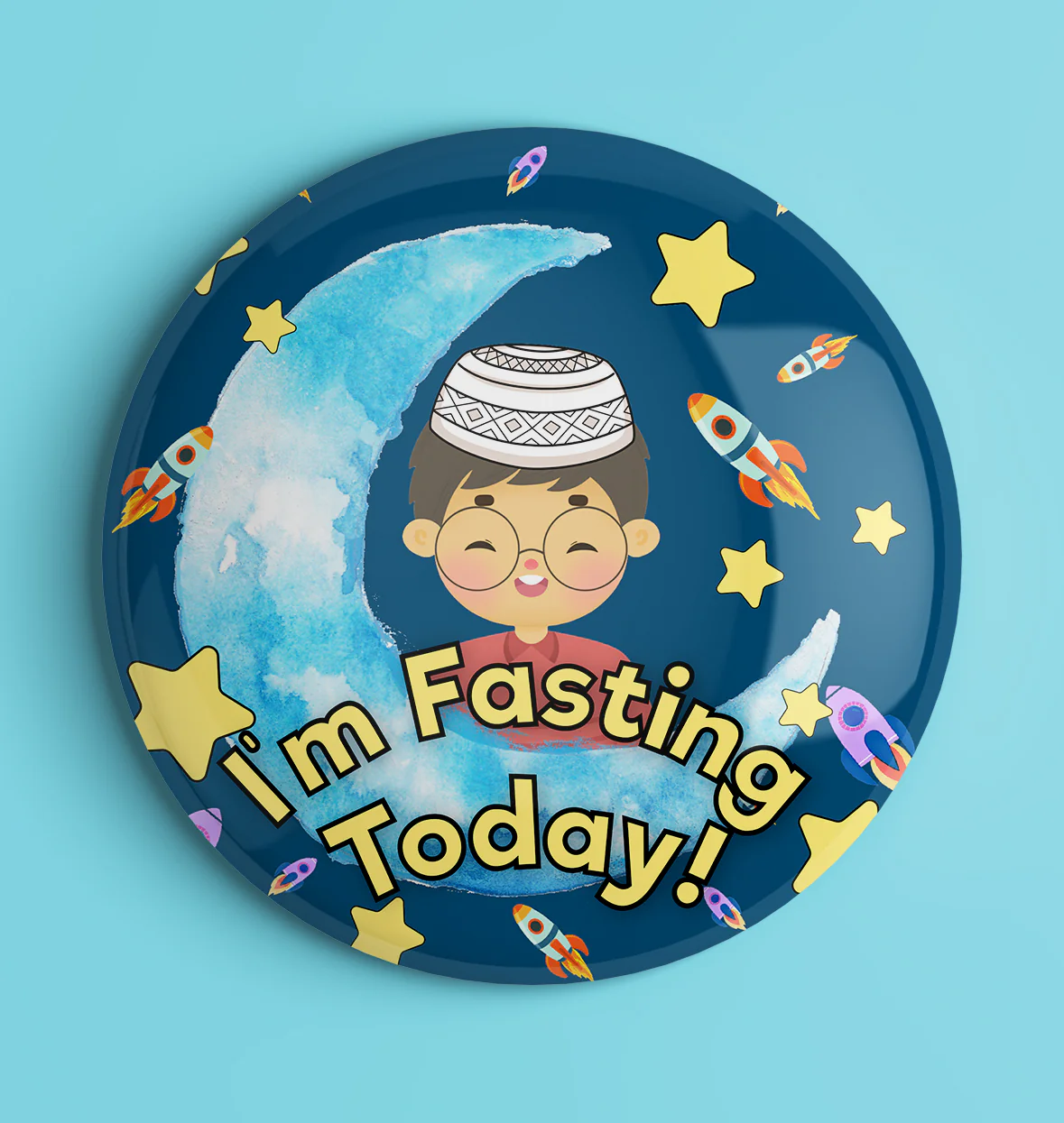 I'm Fasting Today Badge - Boy - Image 3