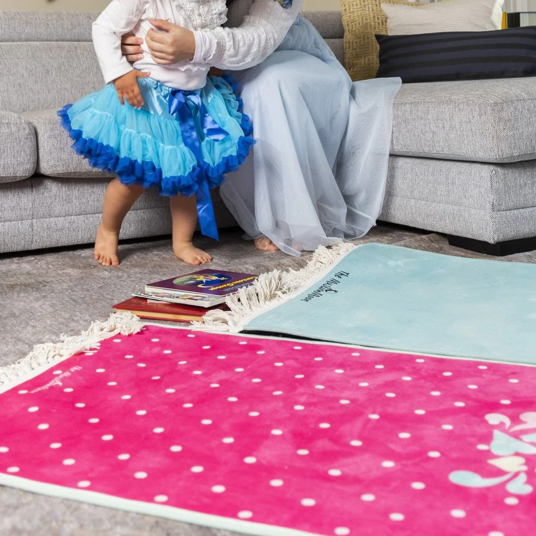 In Love With Prayer (Pink) - Salah Prayer Mat by The Muslim Moon - Image 2