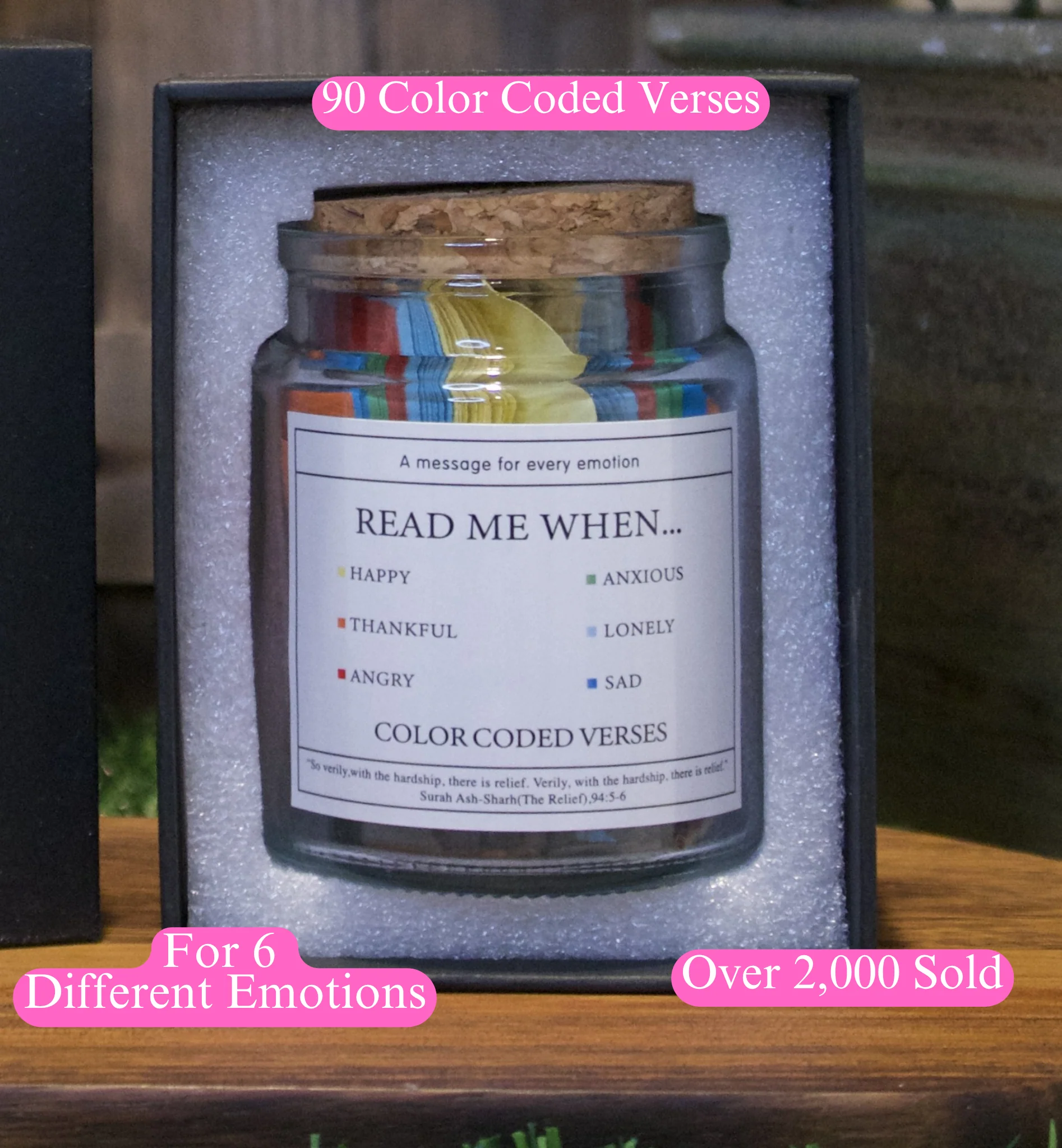 Islamic Inspiration Quote Jars - 3 Variants - 99 Names of Allah, Hadith + Quranic Verses - Image 8
