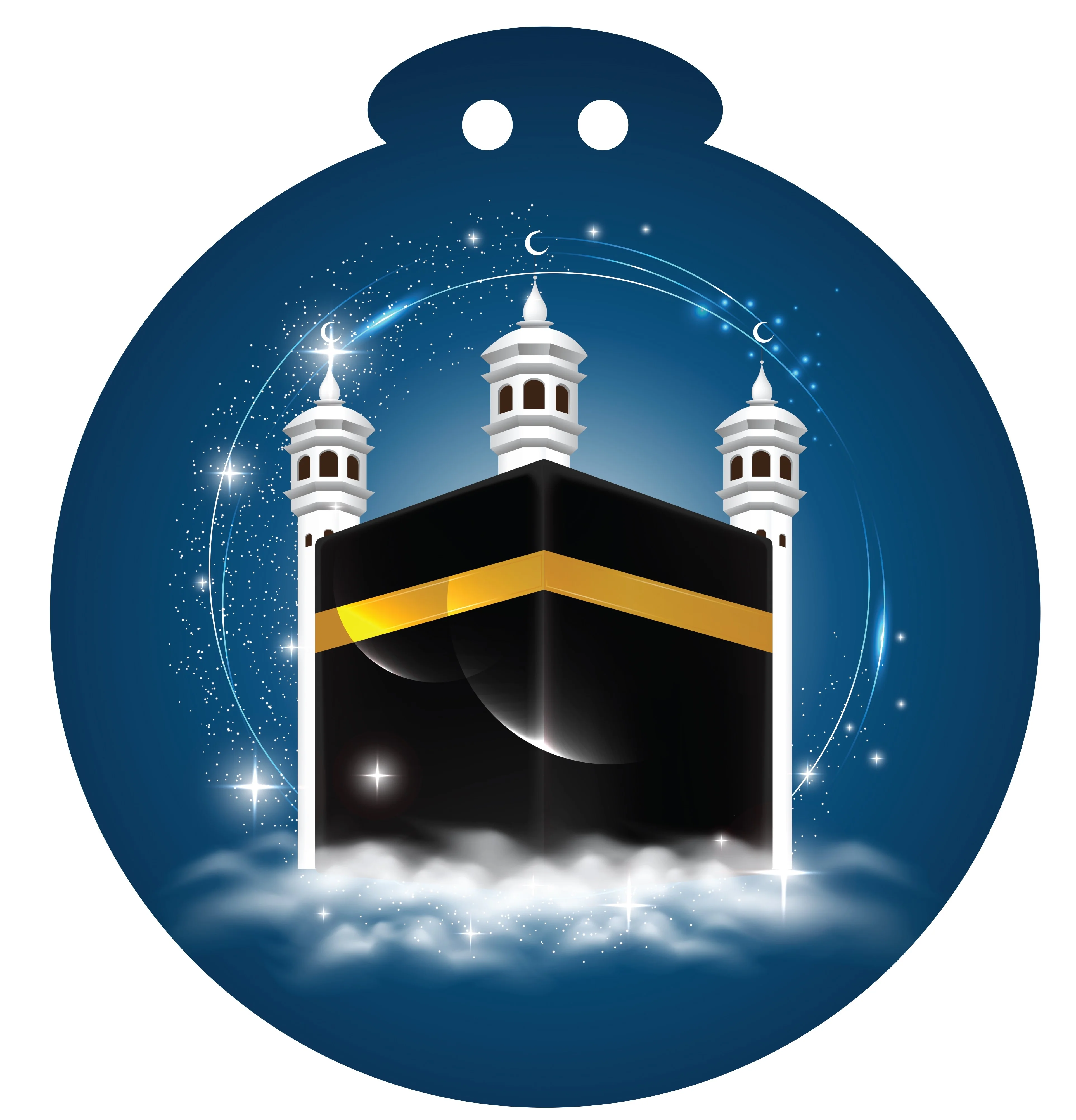 Kaaba Blue Medium (10 pcs) Hanging Circles (AG21)