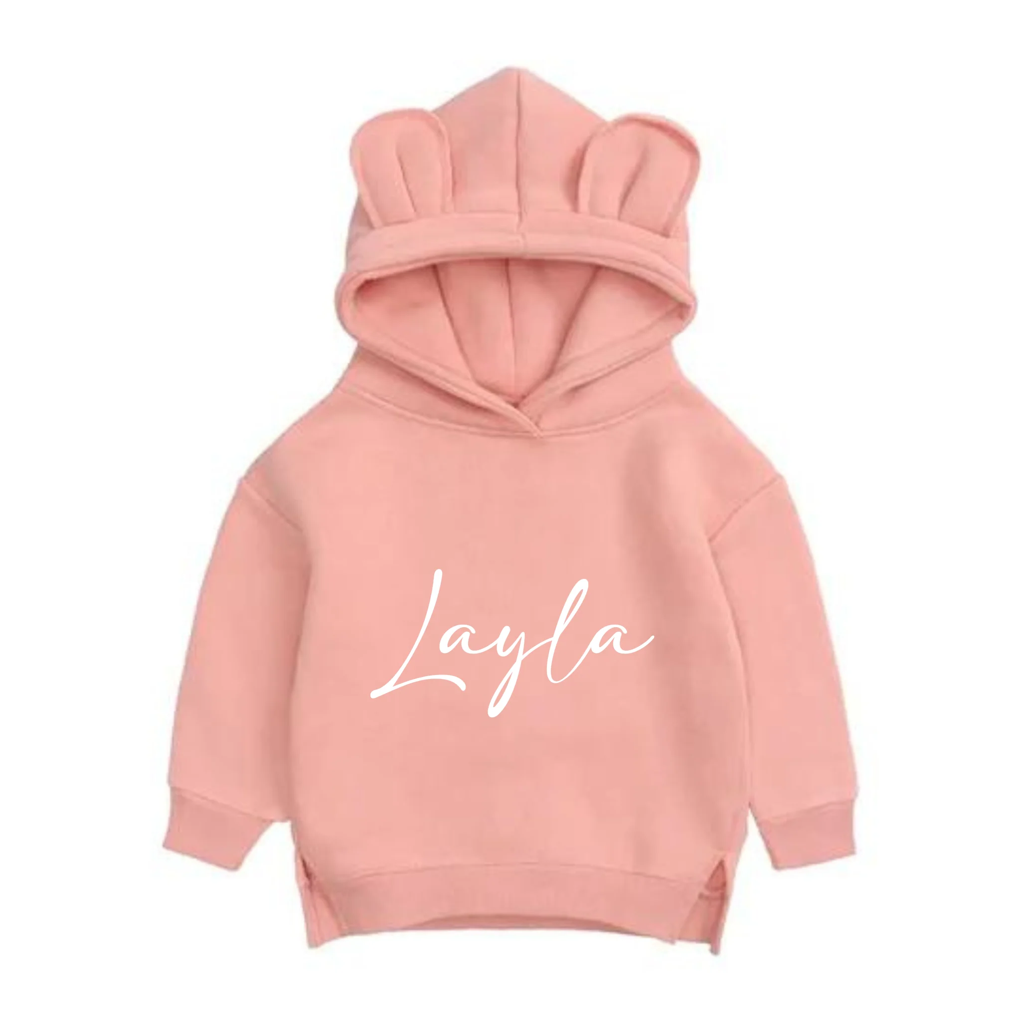 Kids Hoodie with Bear Ears - Personalised - Image 2
