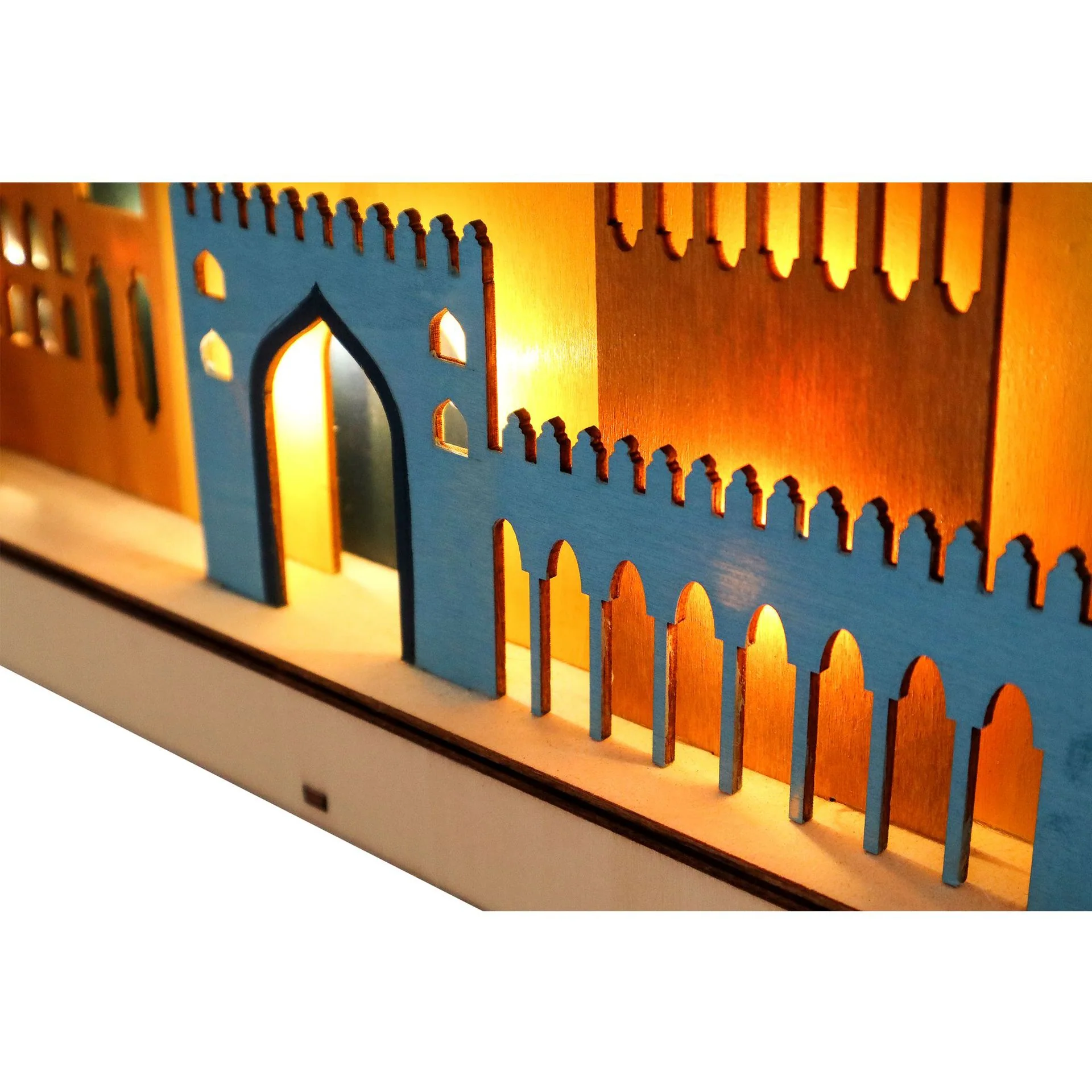 Large LED Wooden Mosque Decoration - Masjid - Image 3