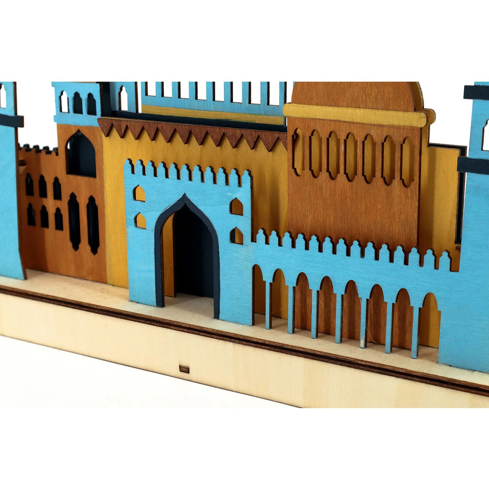 Large LED Wooden Mosque Decoration - Masjid - Image 4