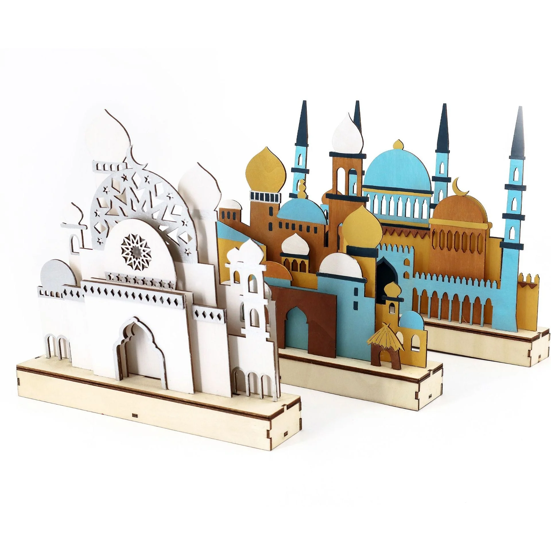 LED Wooden Mosque Decoration