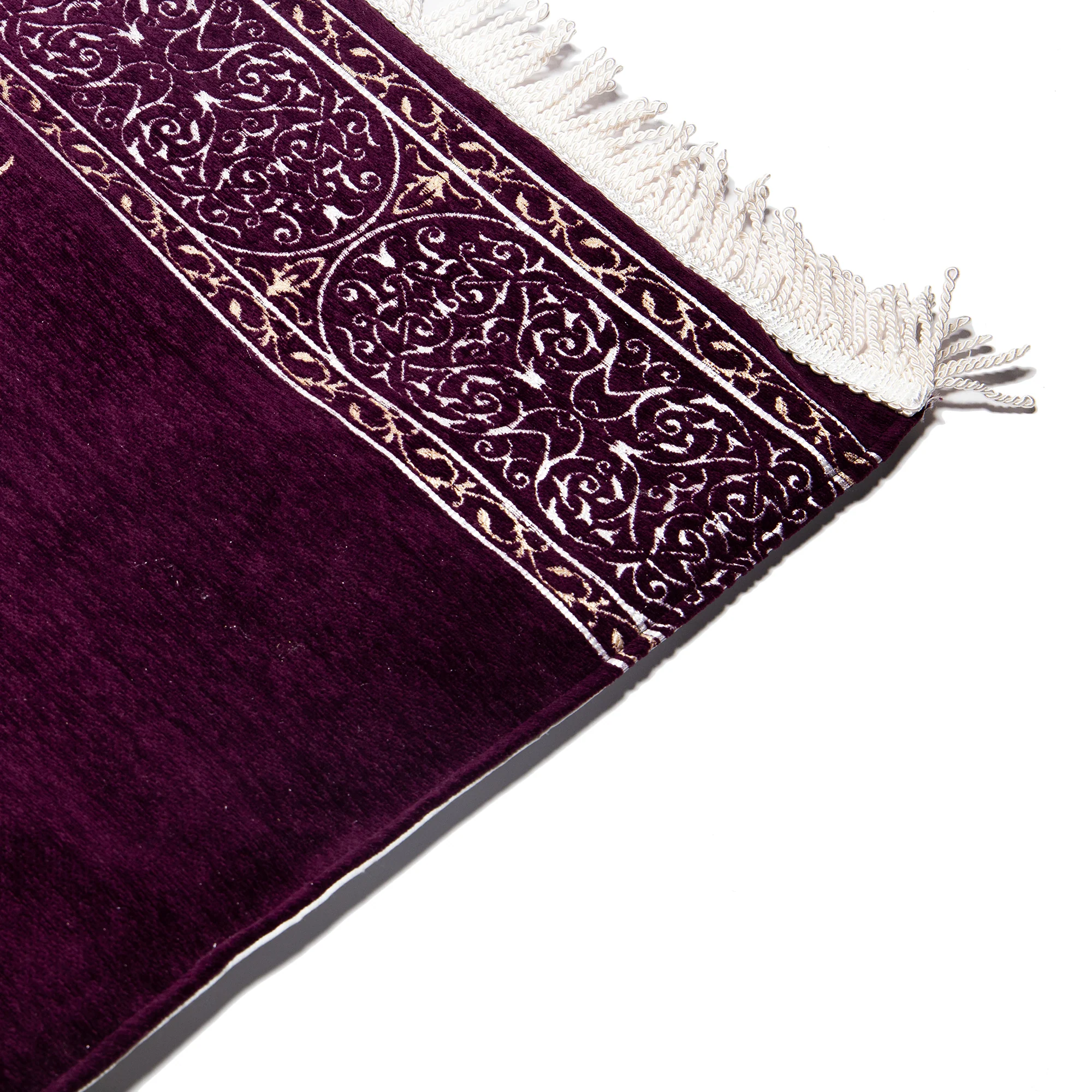 Luxury Padded Salah Prayer Mat- Maqaam Ibraheem - Black - Image 2