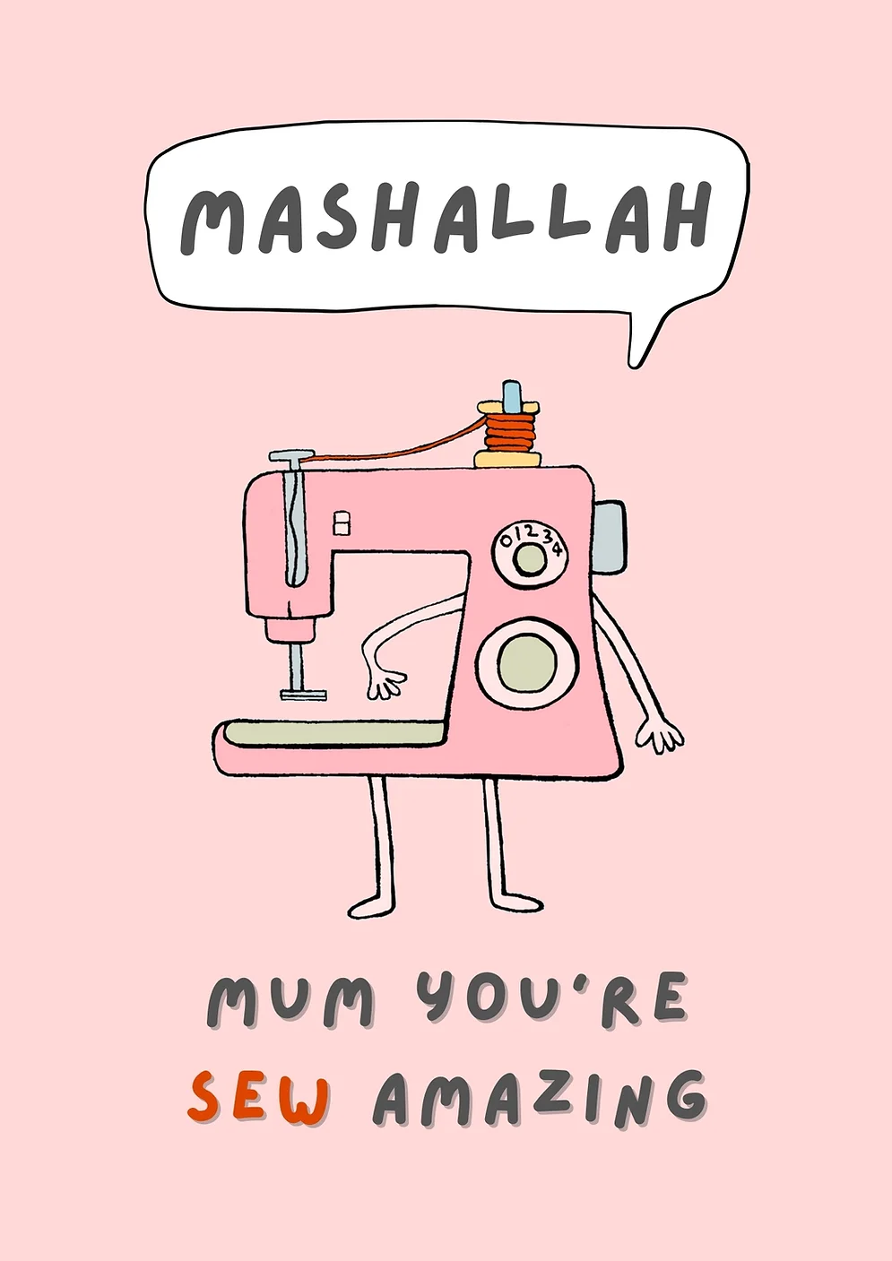 Mashallah Mum You're Sew Amazing Card