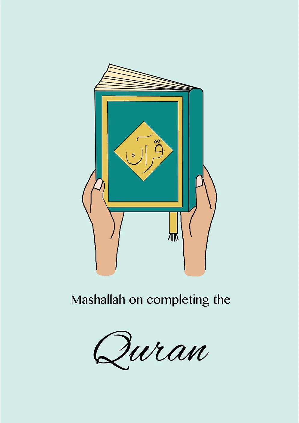 Mashallah On Completing The Quran Card
