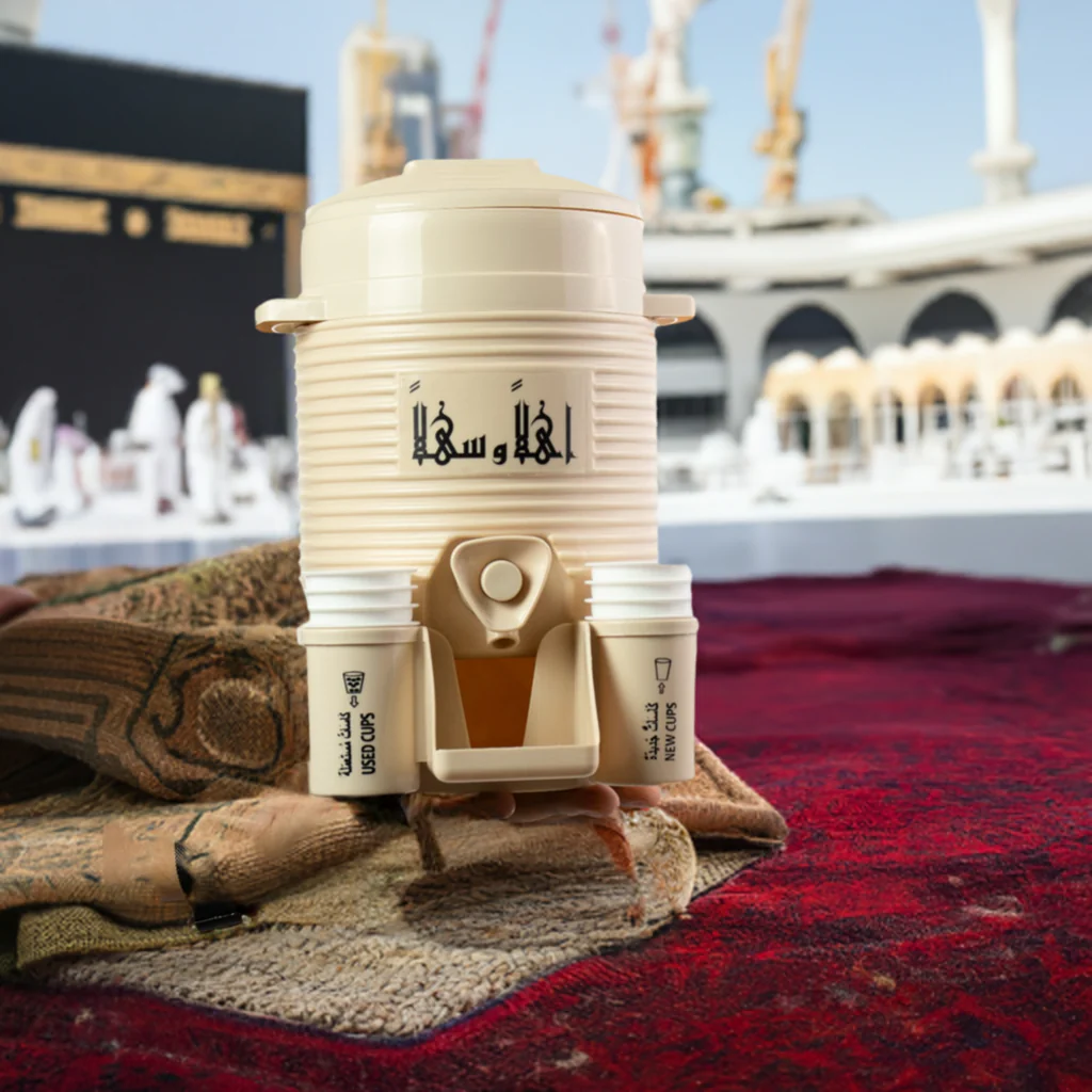 Mini Zamzam Dispenser | 2L | Beige | Haramain Inspired by miniZAMZAM - Image 4