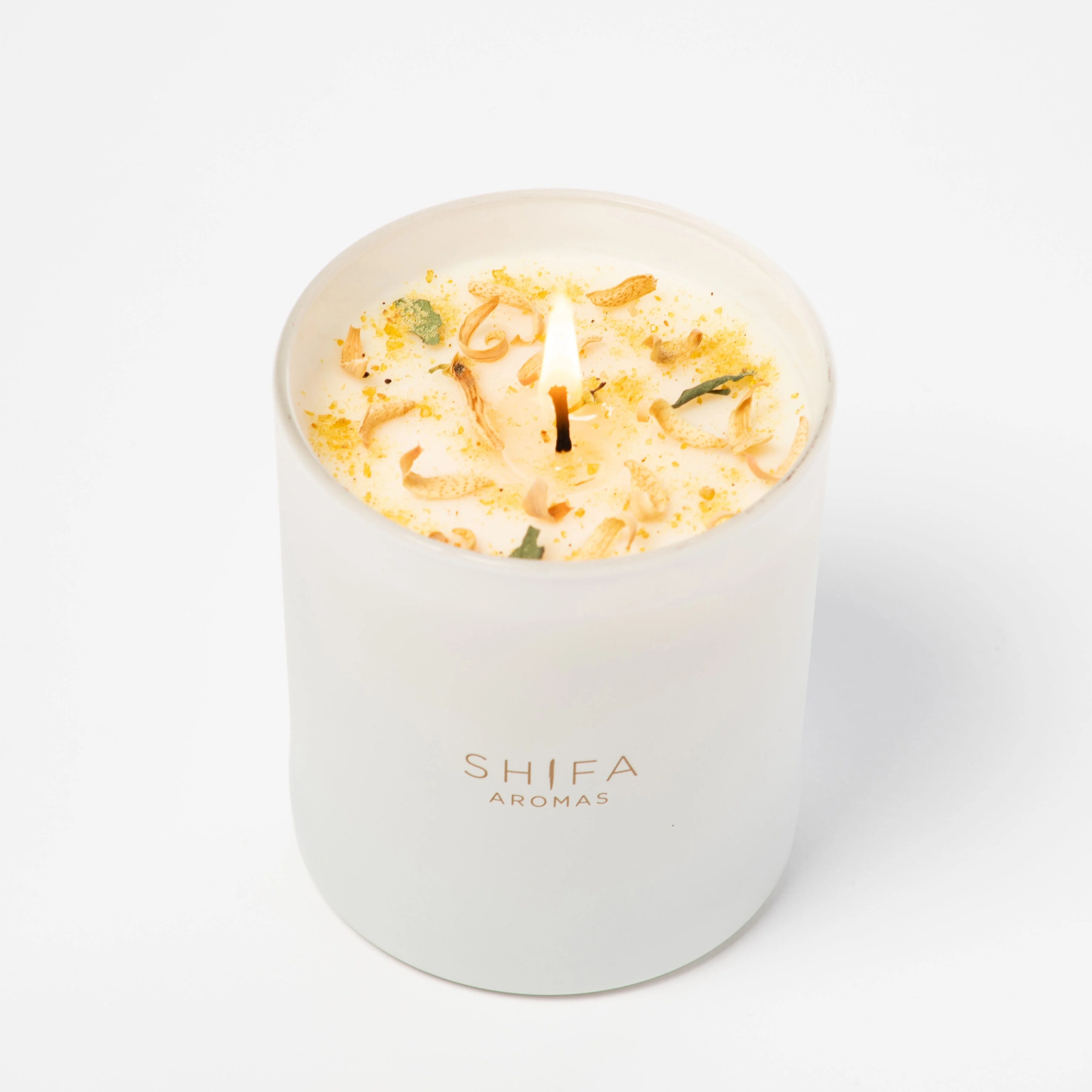 Moroccan Souk Glass Candle | Mandarin, Lily & Patchouli | Shifa Aromas - Image 2