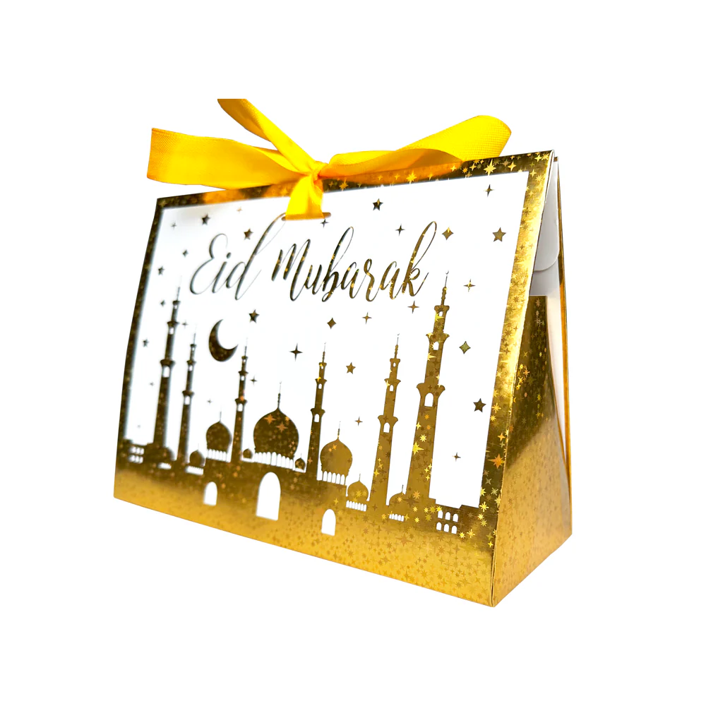 Mosque and Star Foil Eid Gold Star Stamping Foil Gift/Candy Box - Image 2