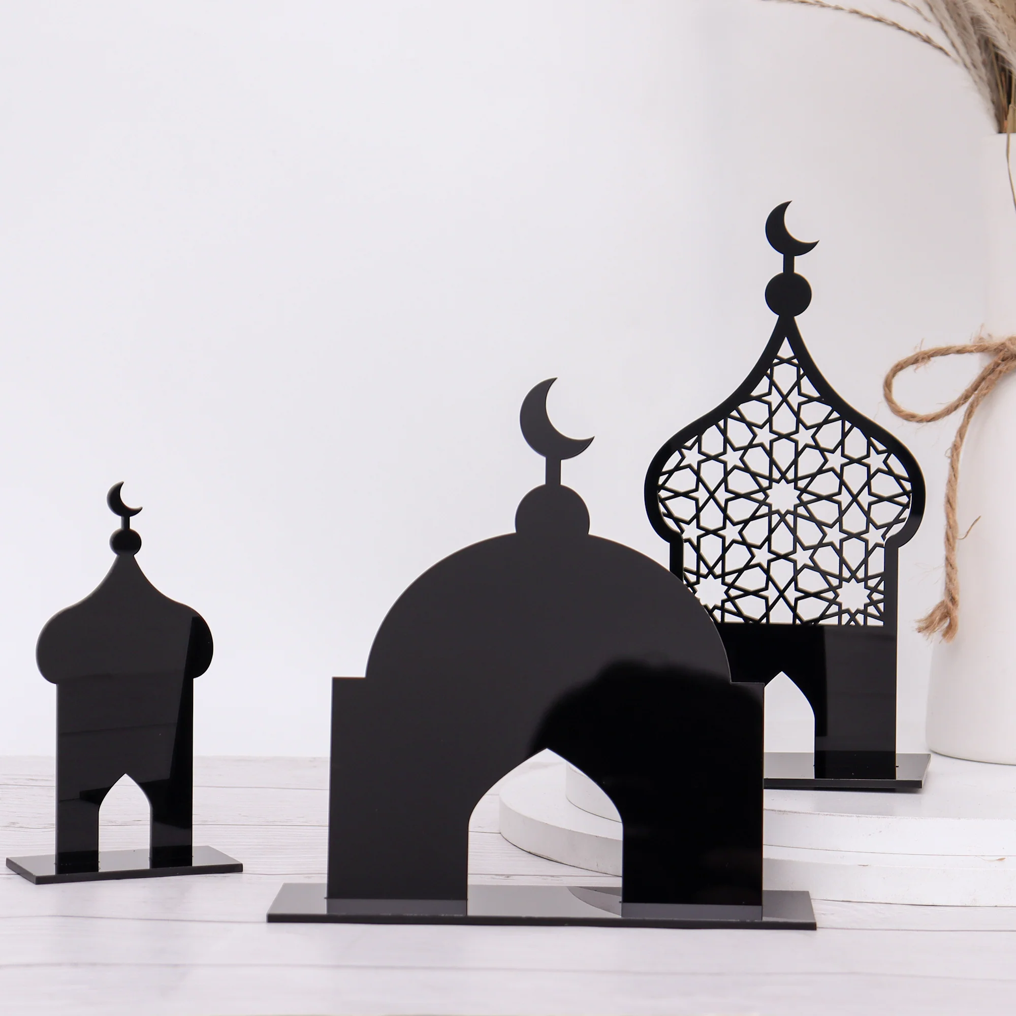 Mosque Design Acrylic Decoration - Black - 2024 - Image 4